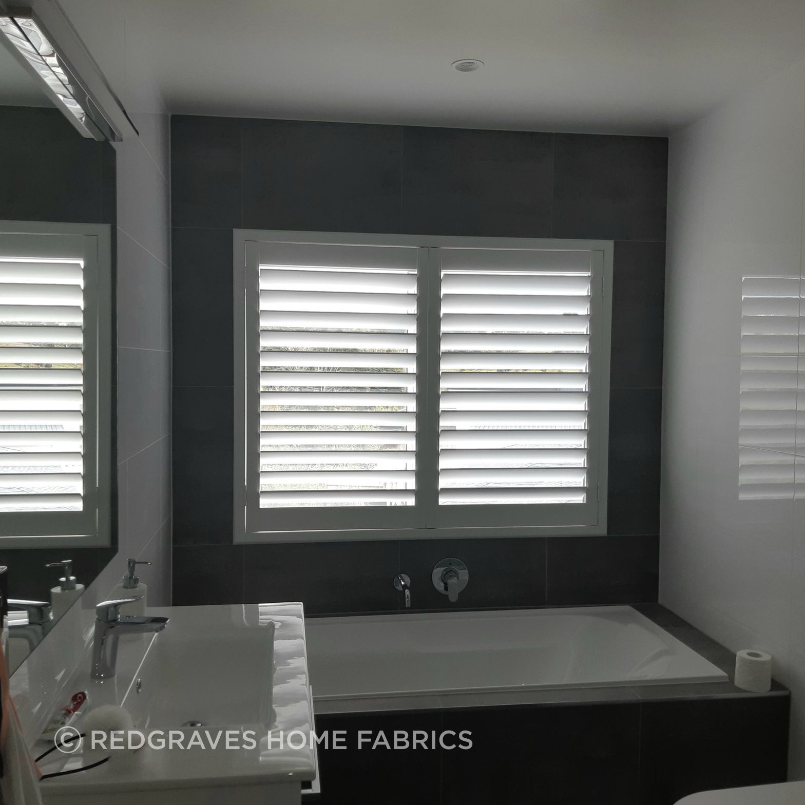 Shutter in bathroom
