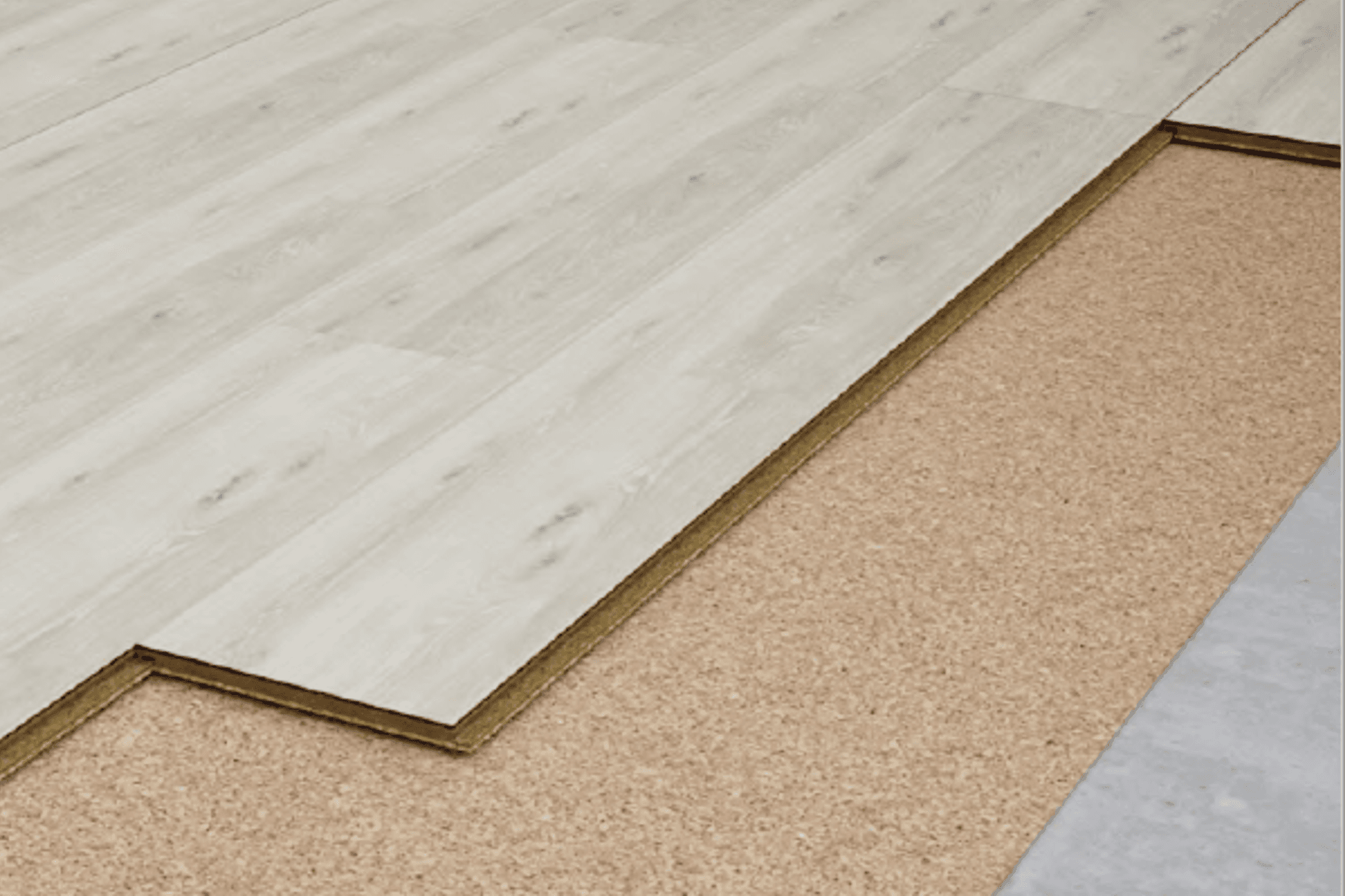 Acoustic cork underlay is an ideal choice for using under all types of hard flooring surfaces.