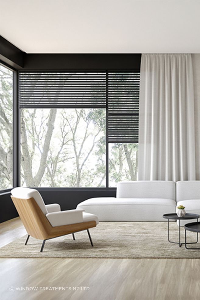 Custom-made curtains enable cohesive solutions across a variety of interior styles.