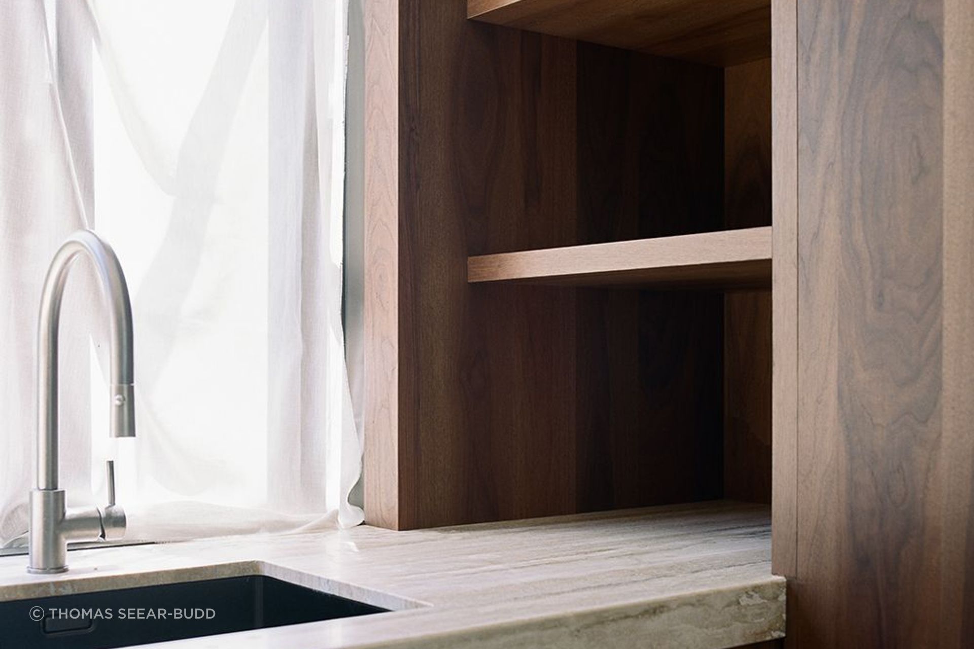 Kilbirnie Residence by Seear-Budd Ross & Woodhaus Joinery | Smoked Walnut Veneer