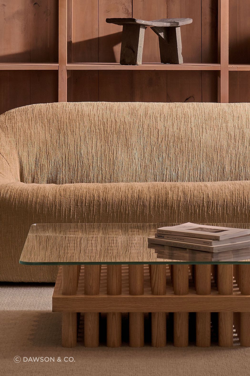 Arbor sofa and Games coffee table for Natadora