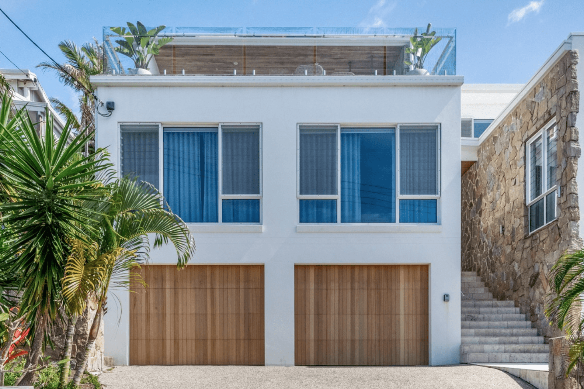 Real Timber Garage Door in Danmar Vertipanel Design
