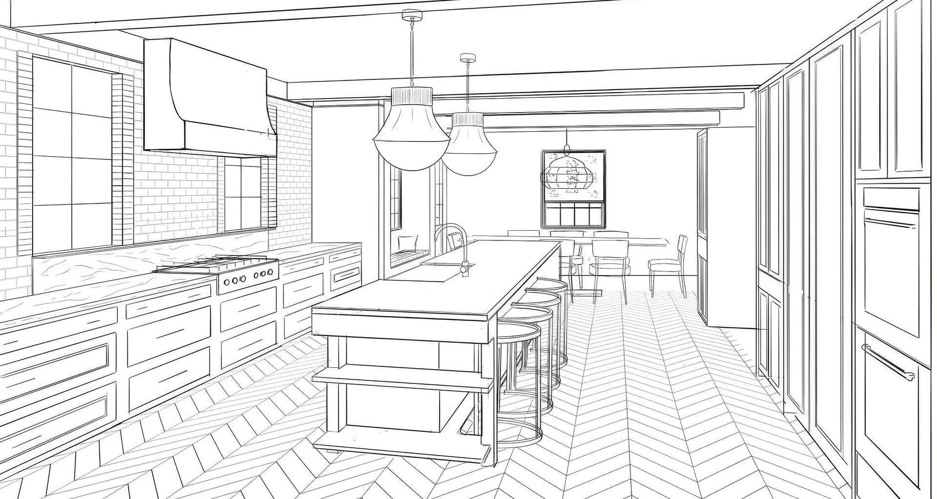 Rendering of my dream kitchen at the Stoneleigh.