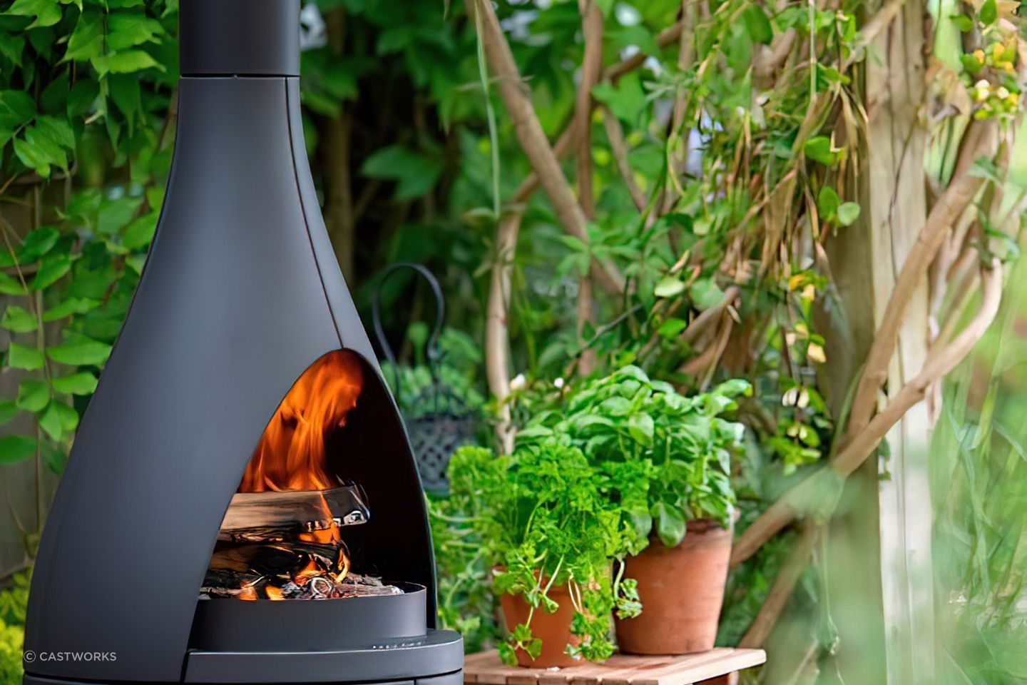 Nothing beats the look and feel of a natural flame in an outdoor area