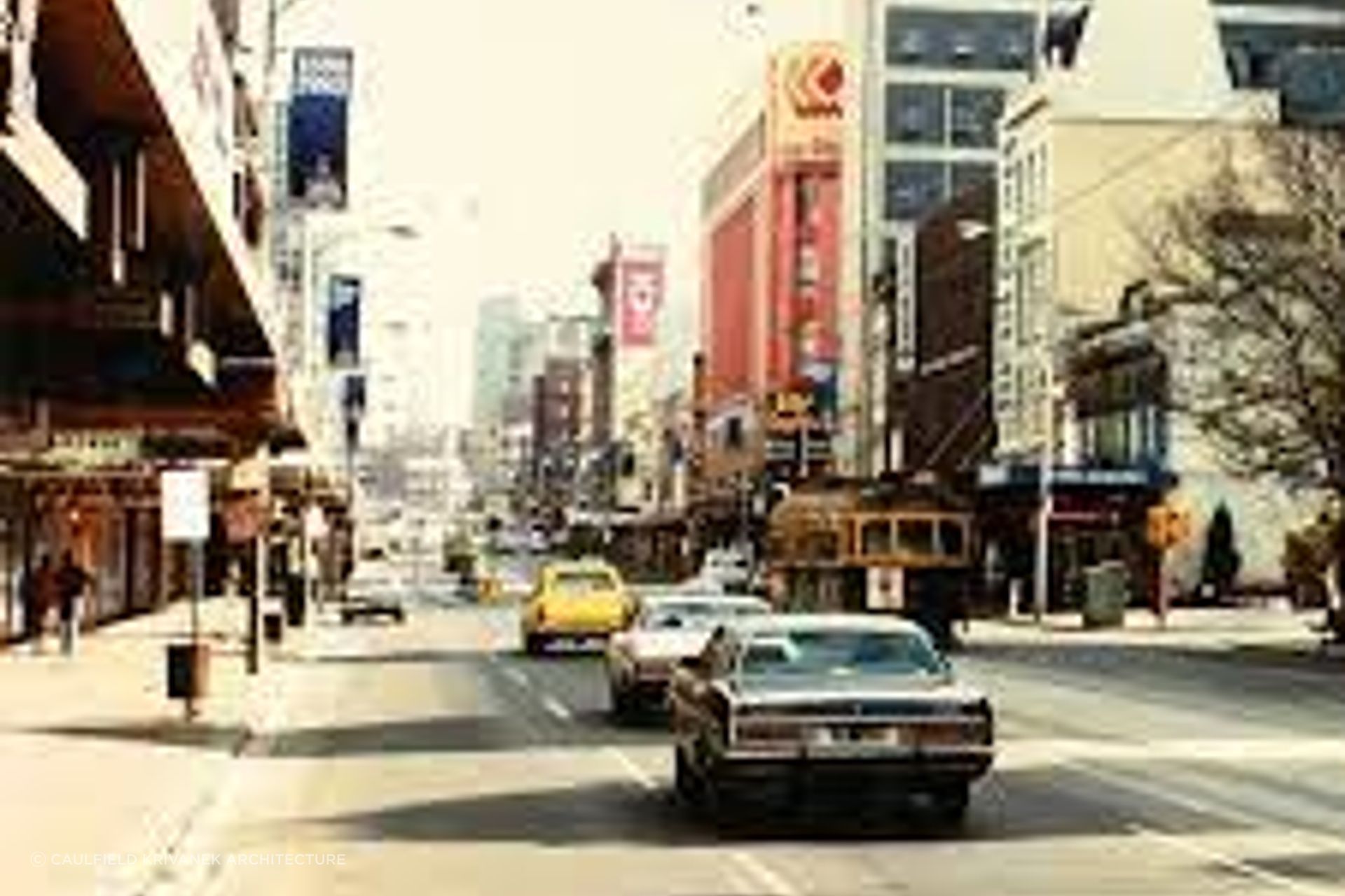 Swanton Street in 1980 with Collins Booksellers to the right of the image