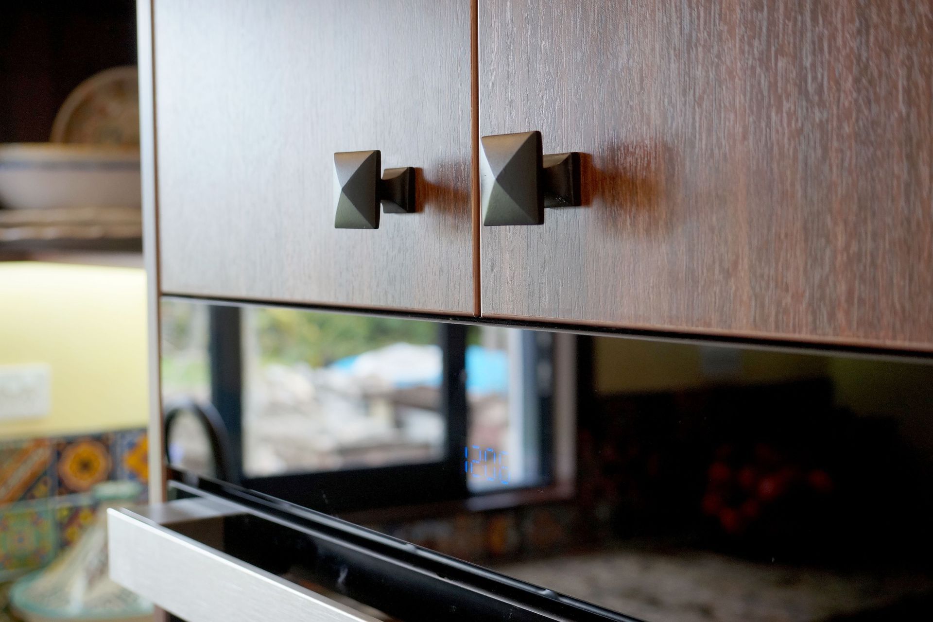 Melteca MDF cabinets custom built which were made to look rustic — Kitchen renovation in Stanmore Bay