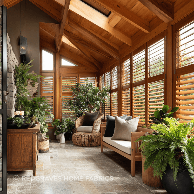 Timber Hamptons shutters with wide louvres adding classic character to an Auckland home