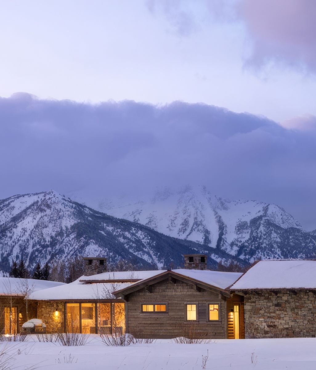 A Jackson Hole Home Designed to Maximize the Spectacularly Rugged Grand Teton Views Outside