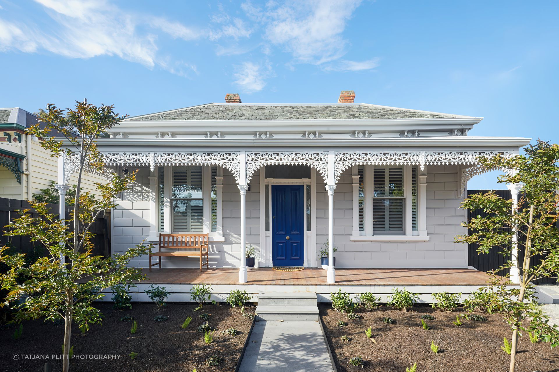 From the street, the modern extension remains out of view.