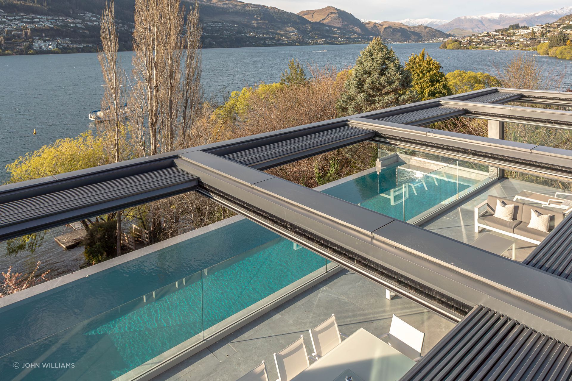 Louvred roofs reduce energy demands and ensure spaces can be used all year round.