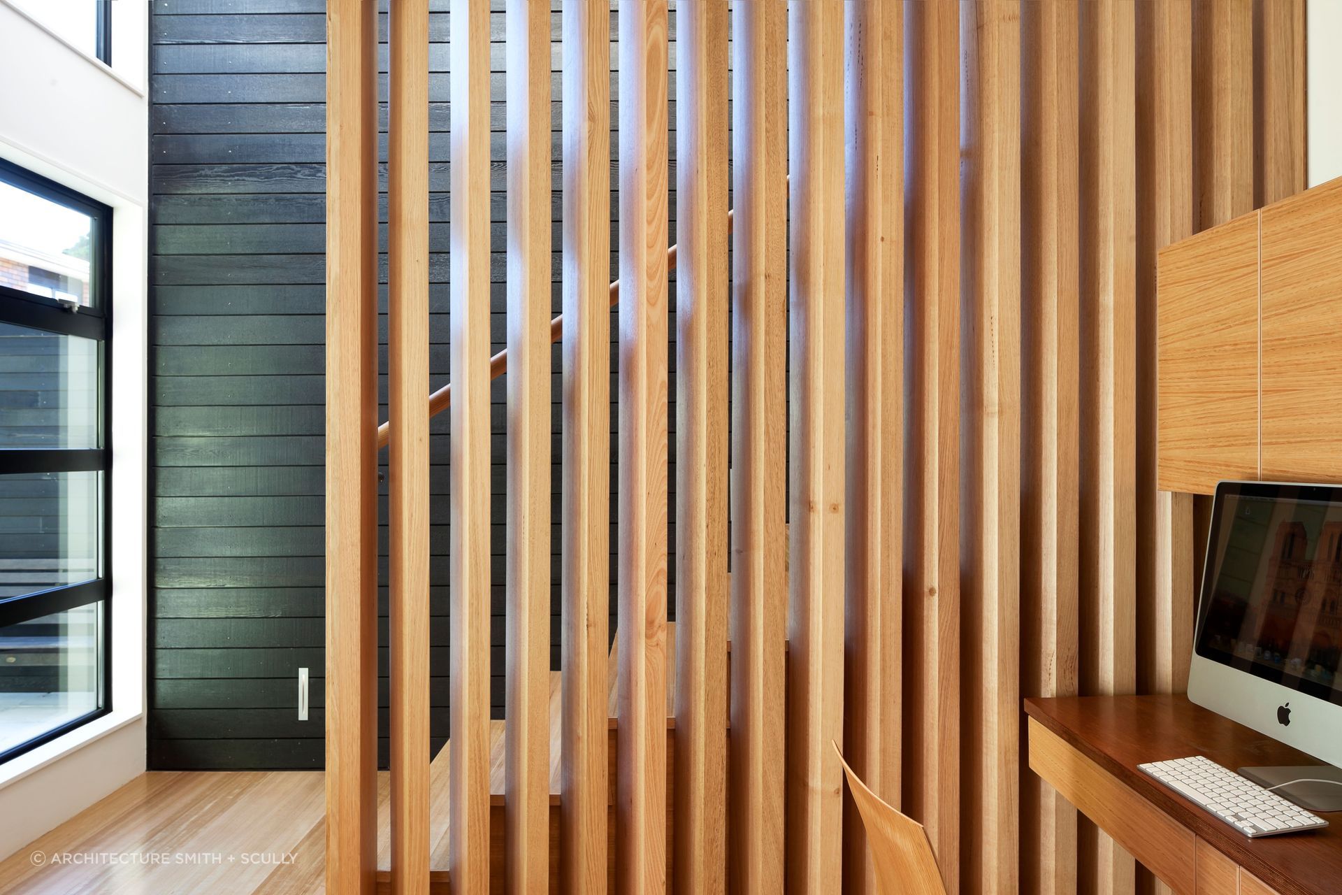 Prolific use of timber cladding and panelling add much warmth and the designer touch.