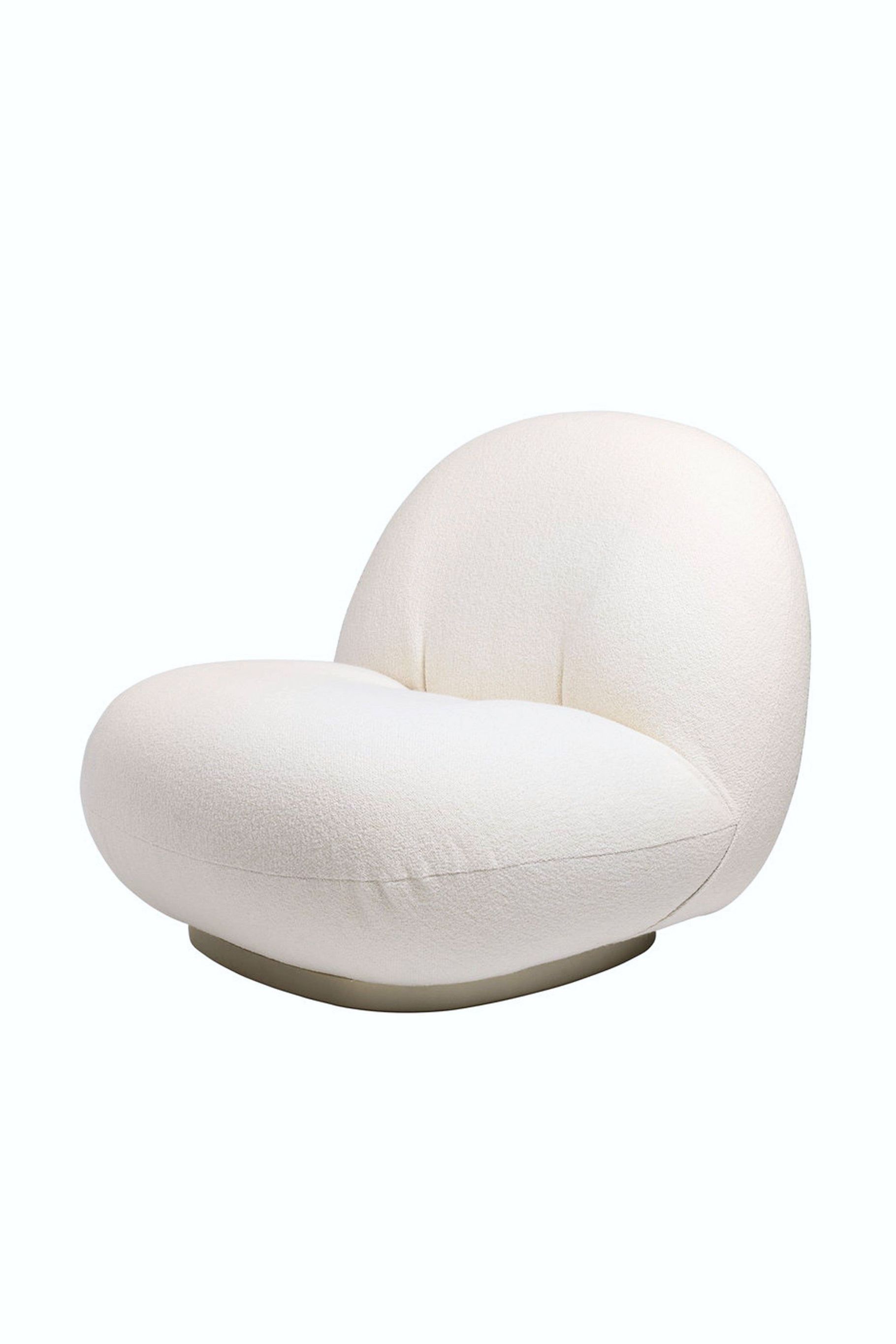Luxury occasional boucle accent swivel chair in Paris by Ivory &amp; Deene