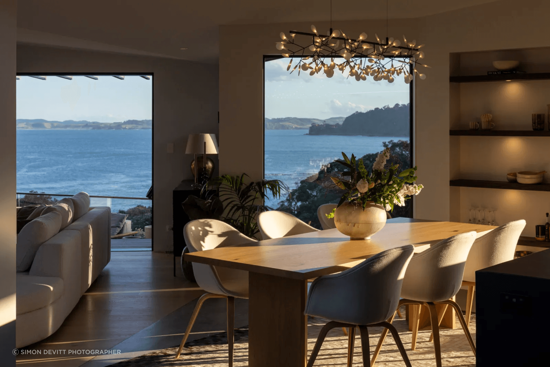 The extraordinary outlook to Daniels Reef, experienced most prominently from the main lounge.