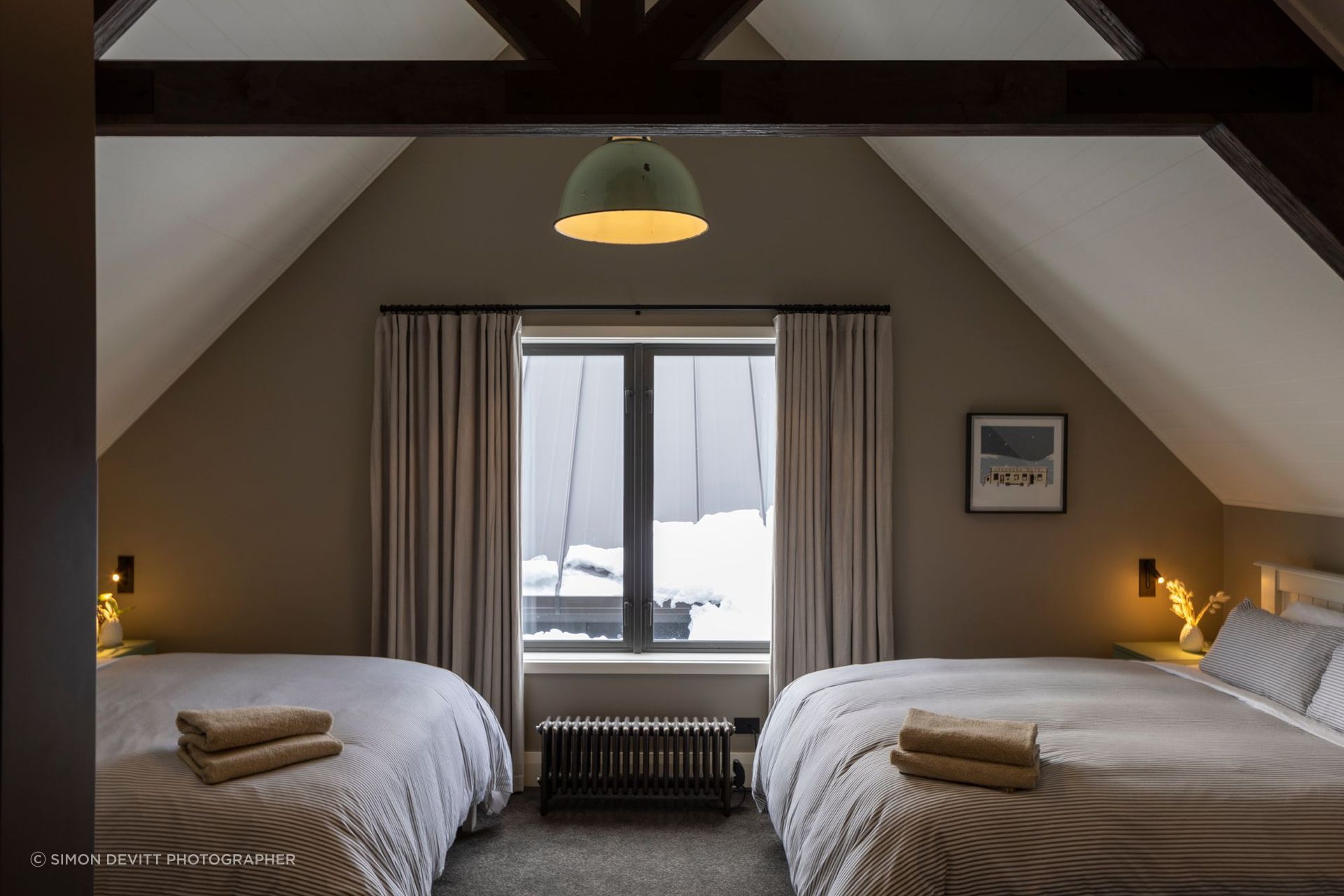 The house is highly insulated and is heated centrally and complemented with radiators. “This adds to the traditional feel, and supports the focus on sustainable services design within the spaces.”