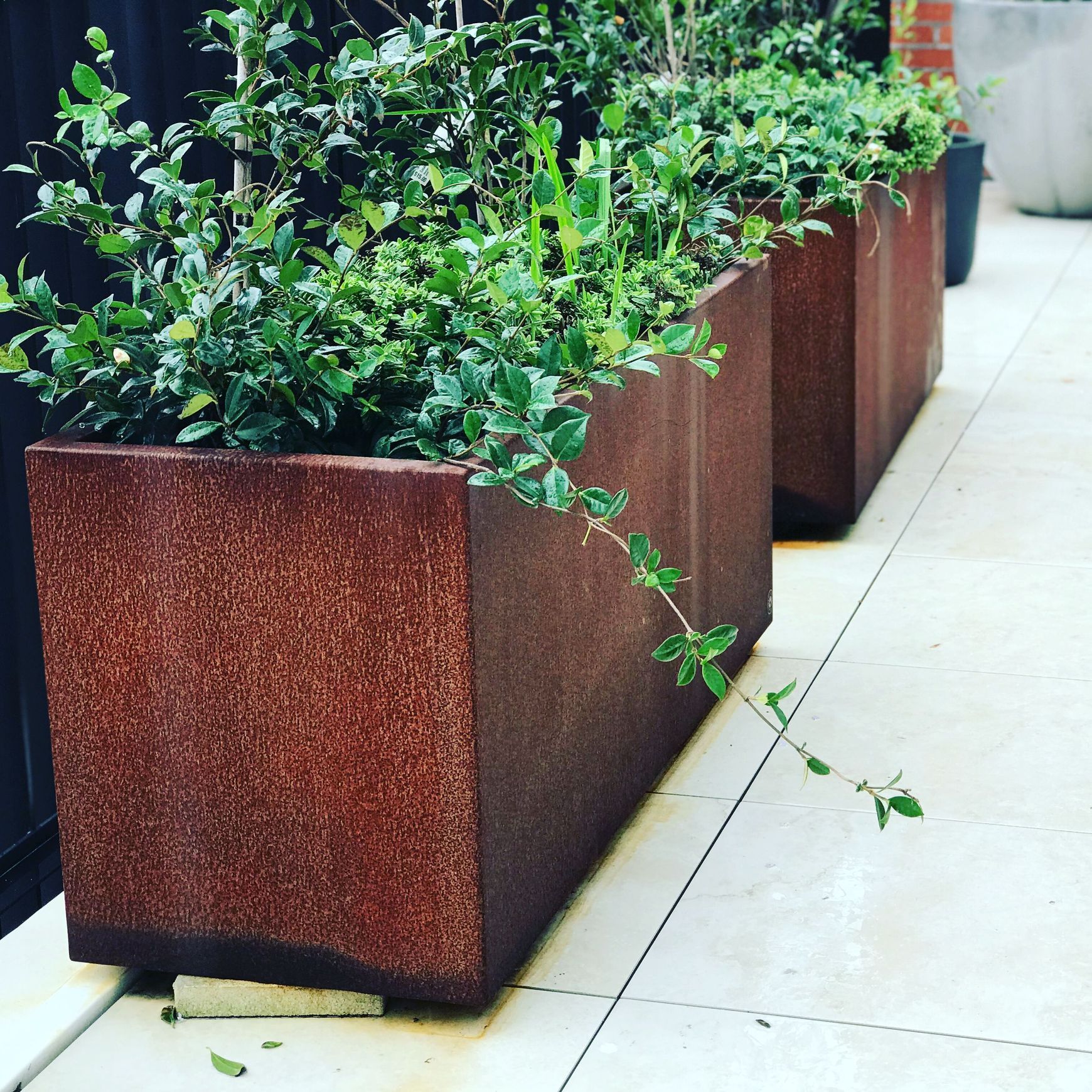 Corten Trough Planter 1400