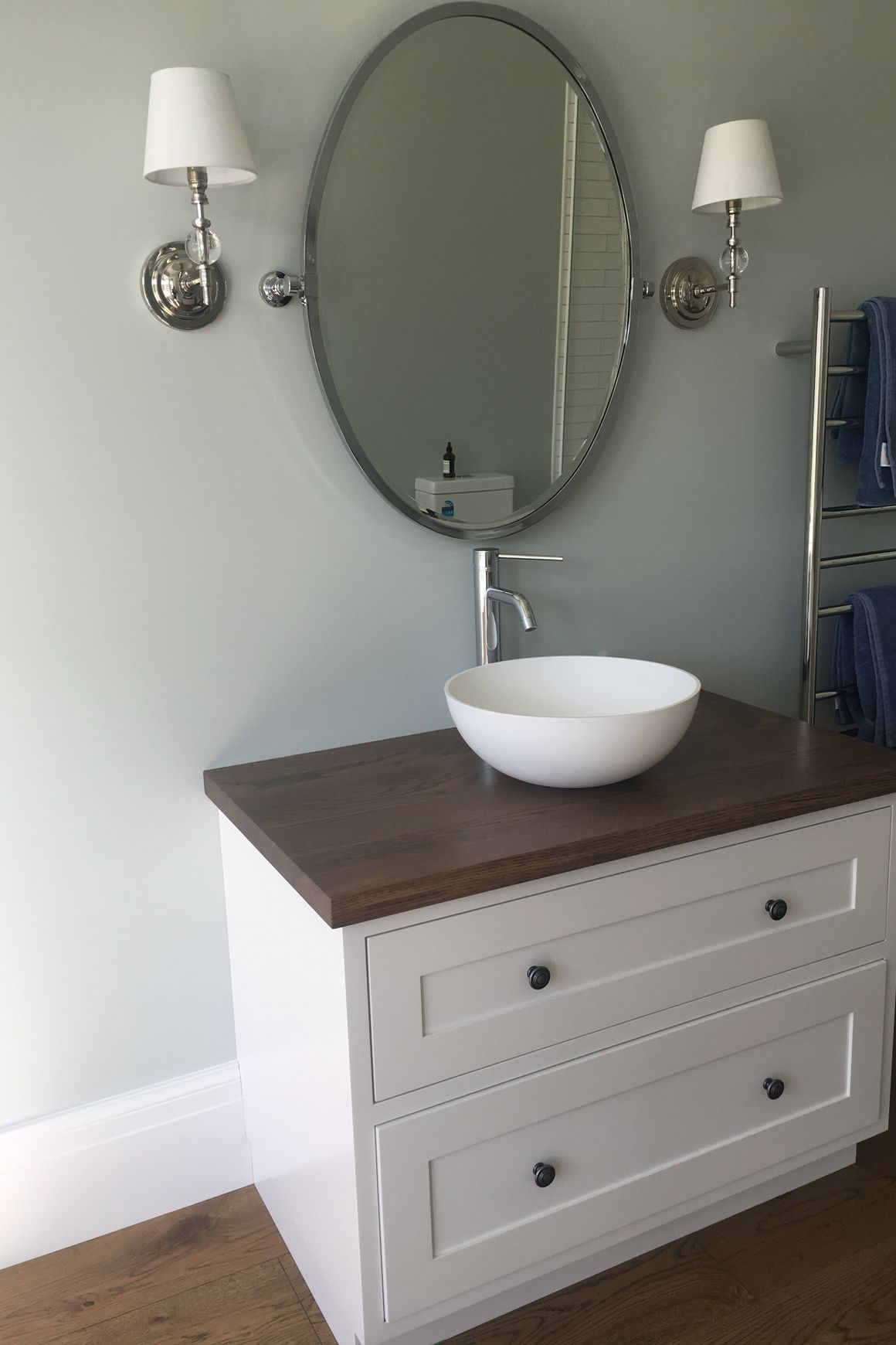 American Oak Vanity