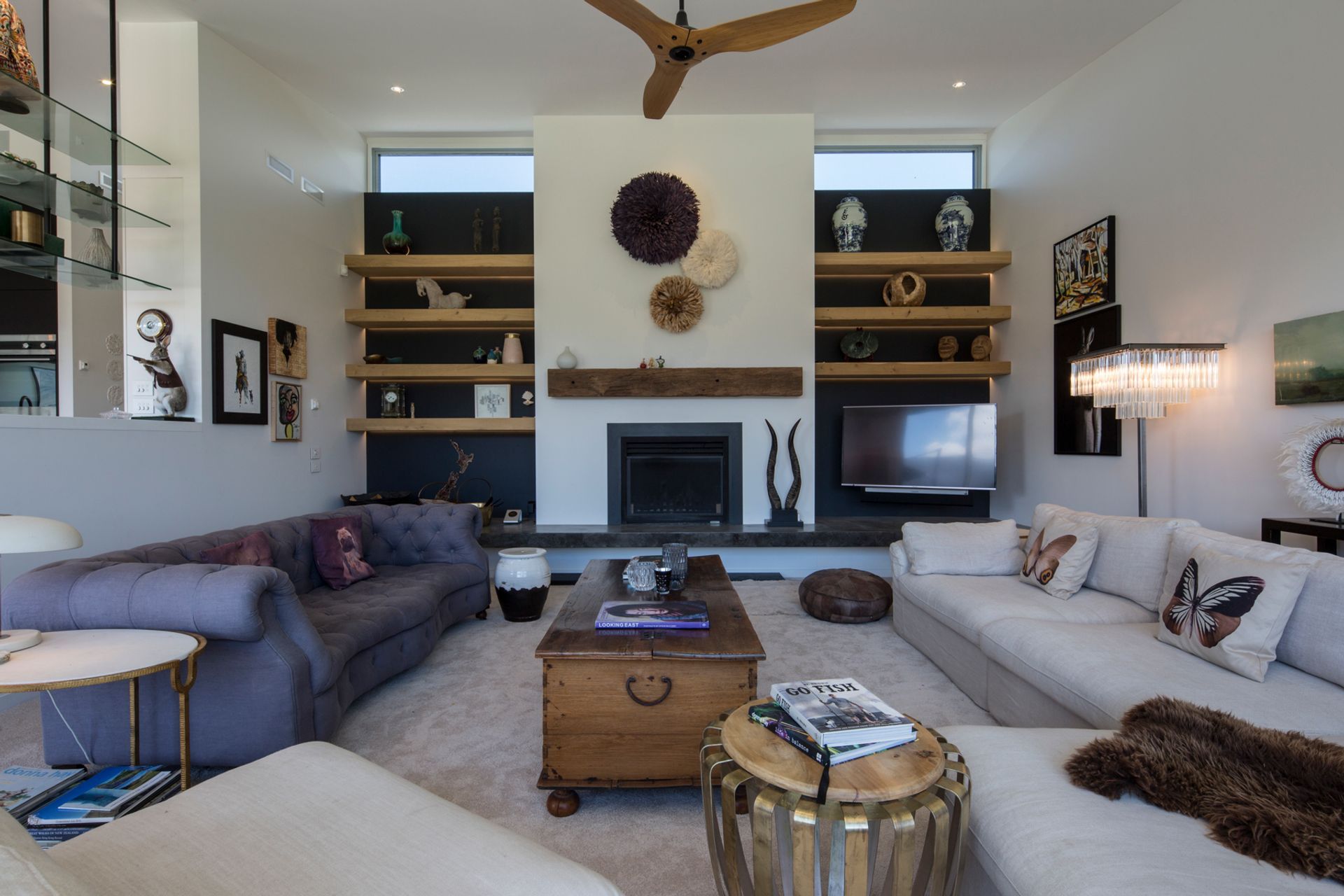 This snug and relaxed lounge is the perfect space for the family to collect in at the end of the day to watch television or to simply enjoy each other's company.
