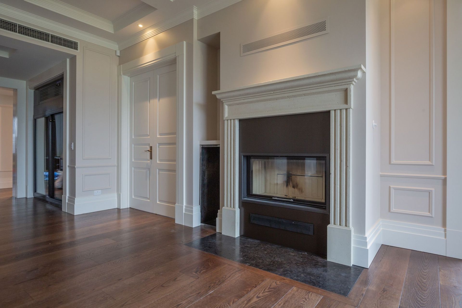Bespoke concrete fire surround