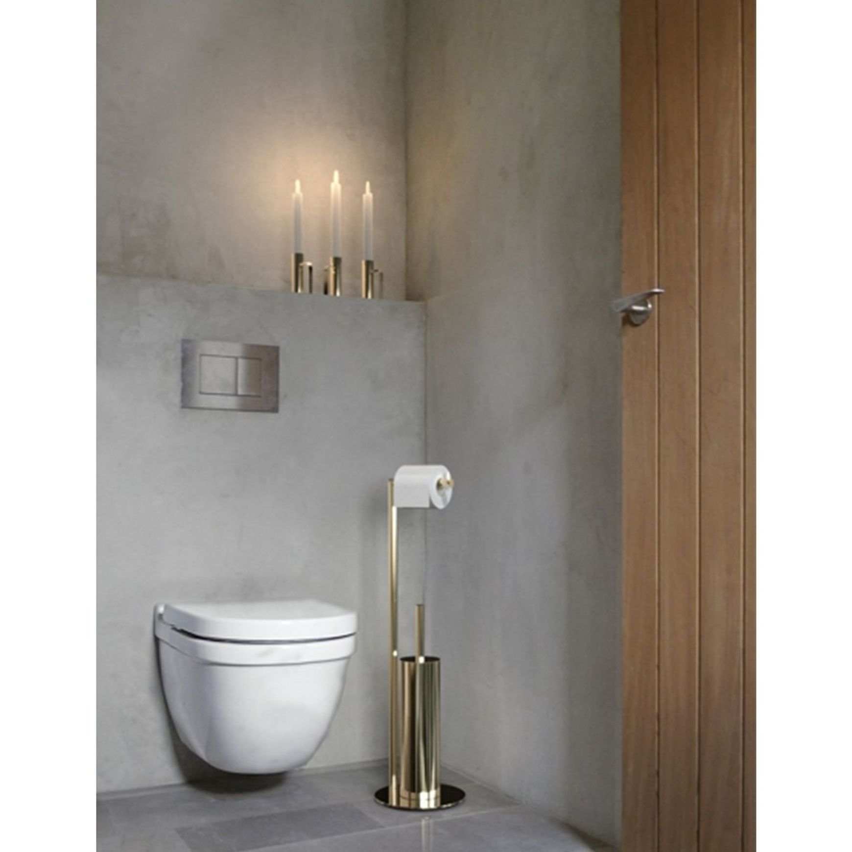 COMBI Toilet Roll and Brush Holder