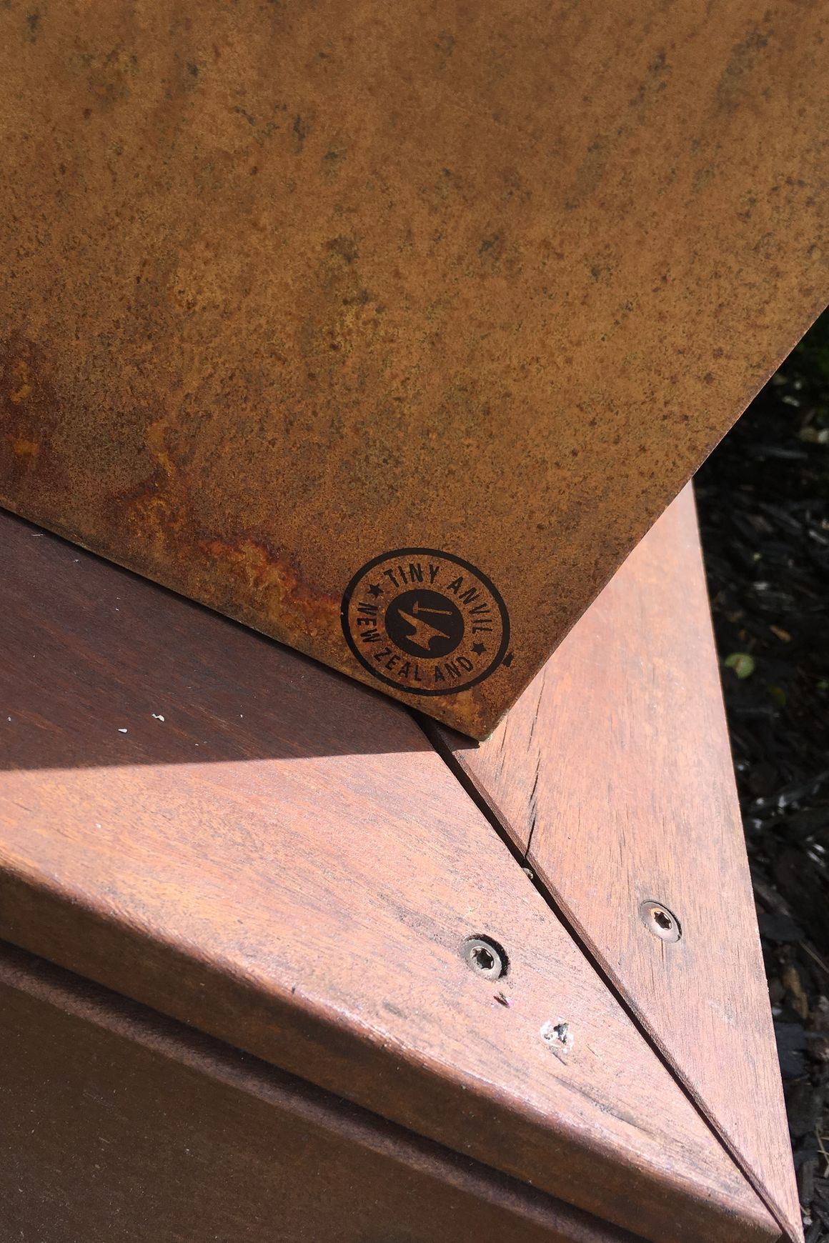 Corten Tapered Column Planter
