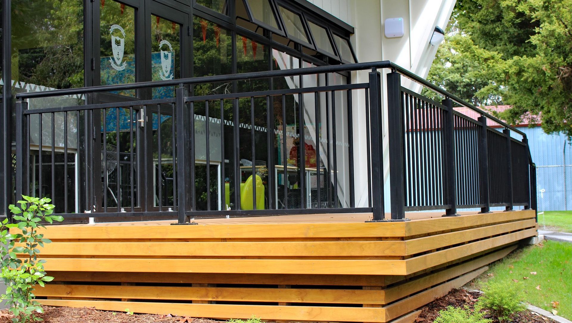 Edgetec Commercial on School Back Deck banner