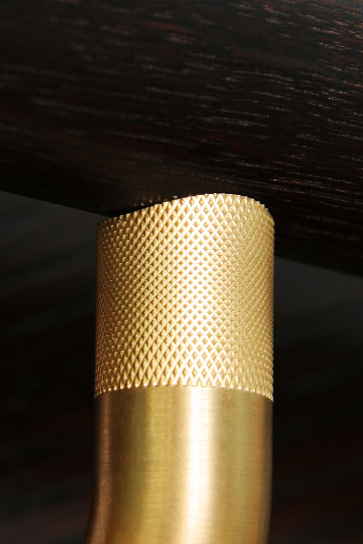 HB580 Knurled Solid Bronze StairRail Bracket | Handrail