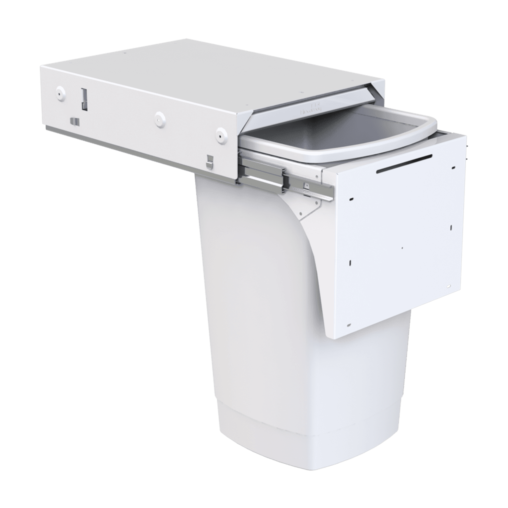 Soft Close Bin Storage - 1 x 50L Bucket - Door Pull
