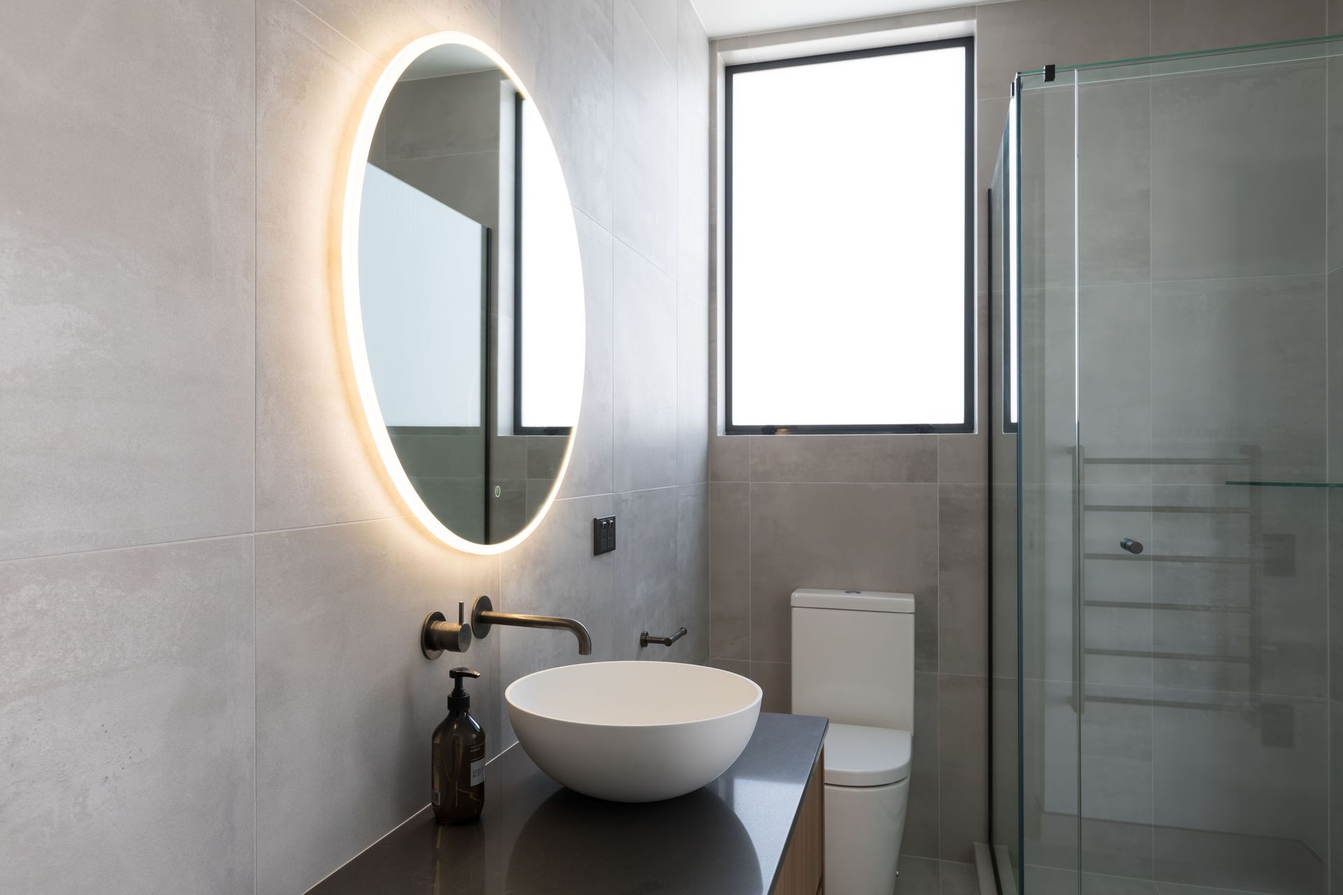 Middle Floor Bathroom - aged iron tapware