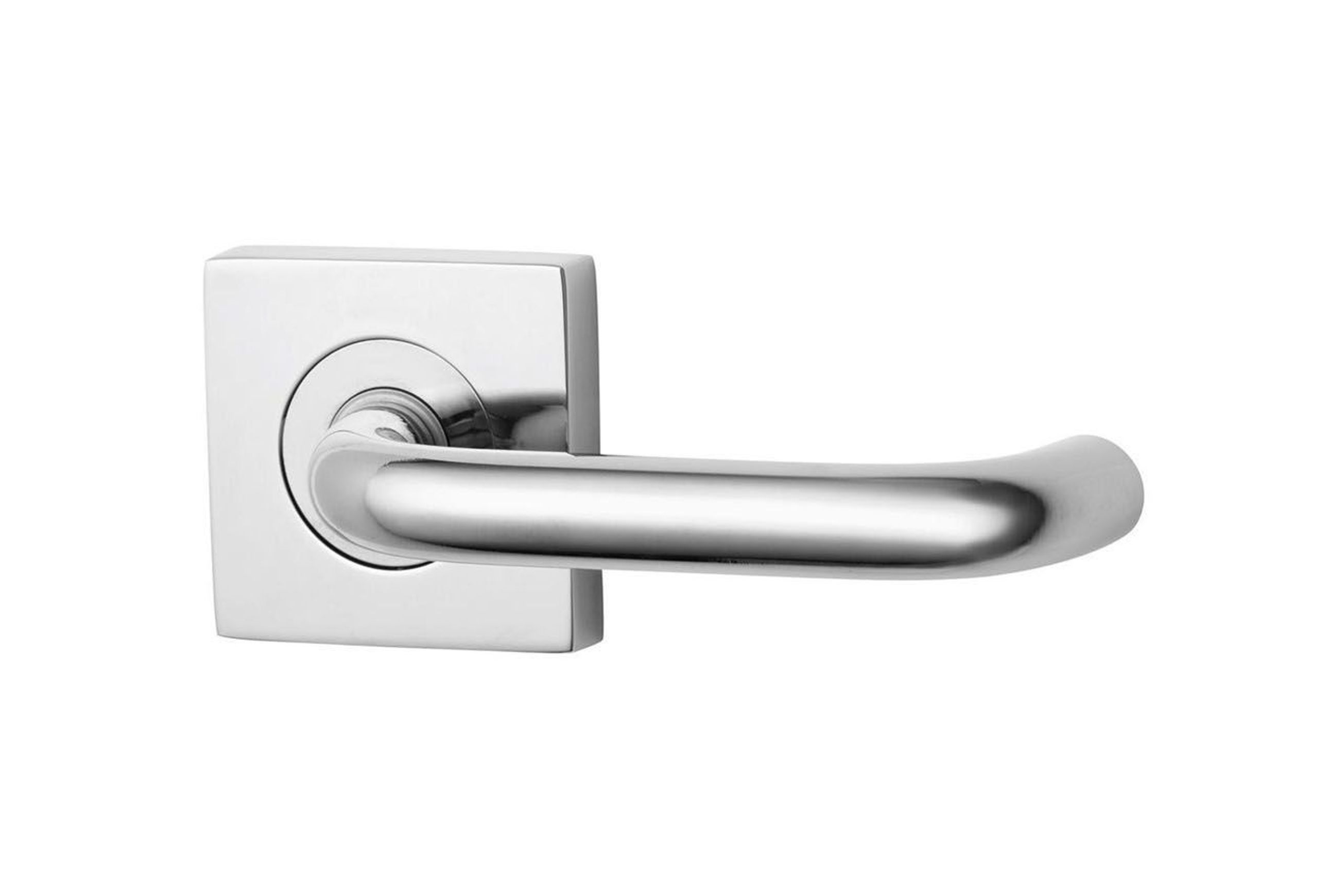 Lockwood 1420 Square Series Brass Door Handles
