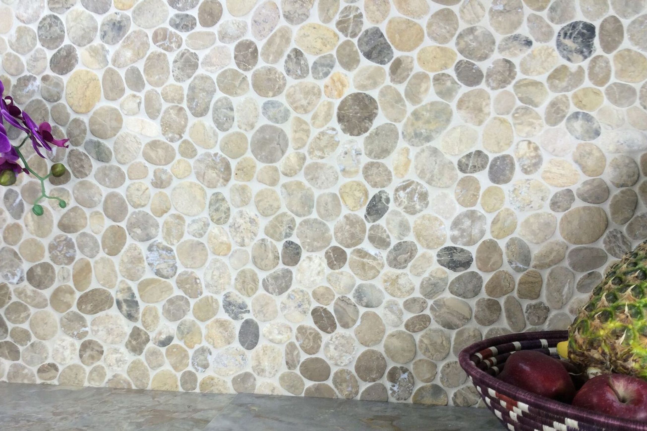 Marble Pebble Interlocking Tile