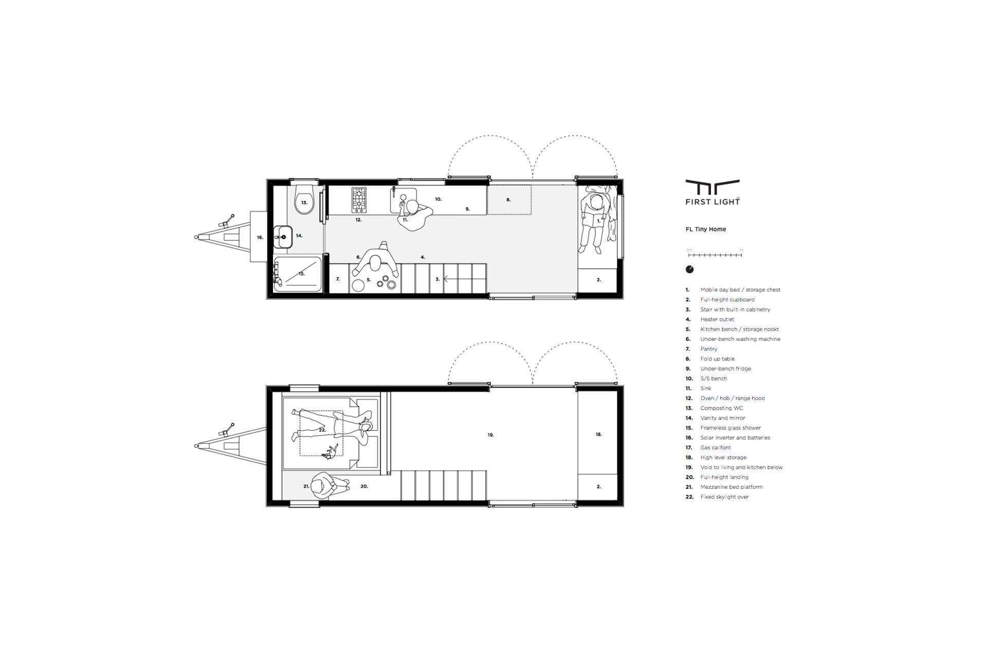 The floor plan by First Light Studi