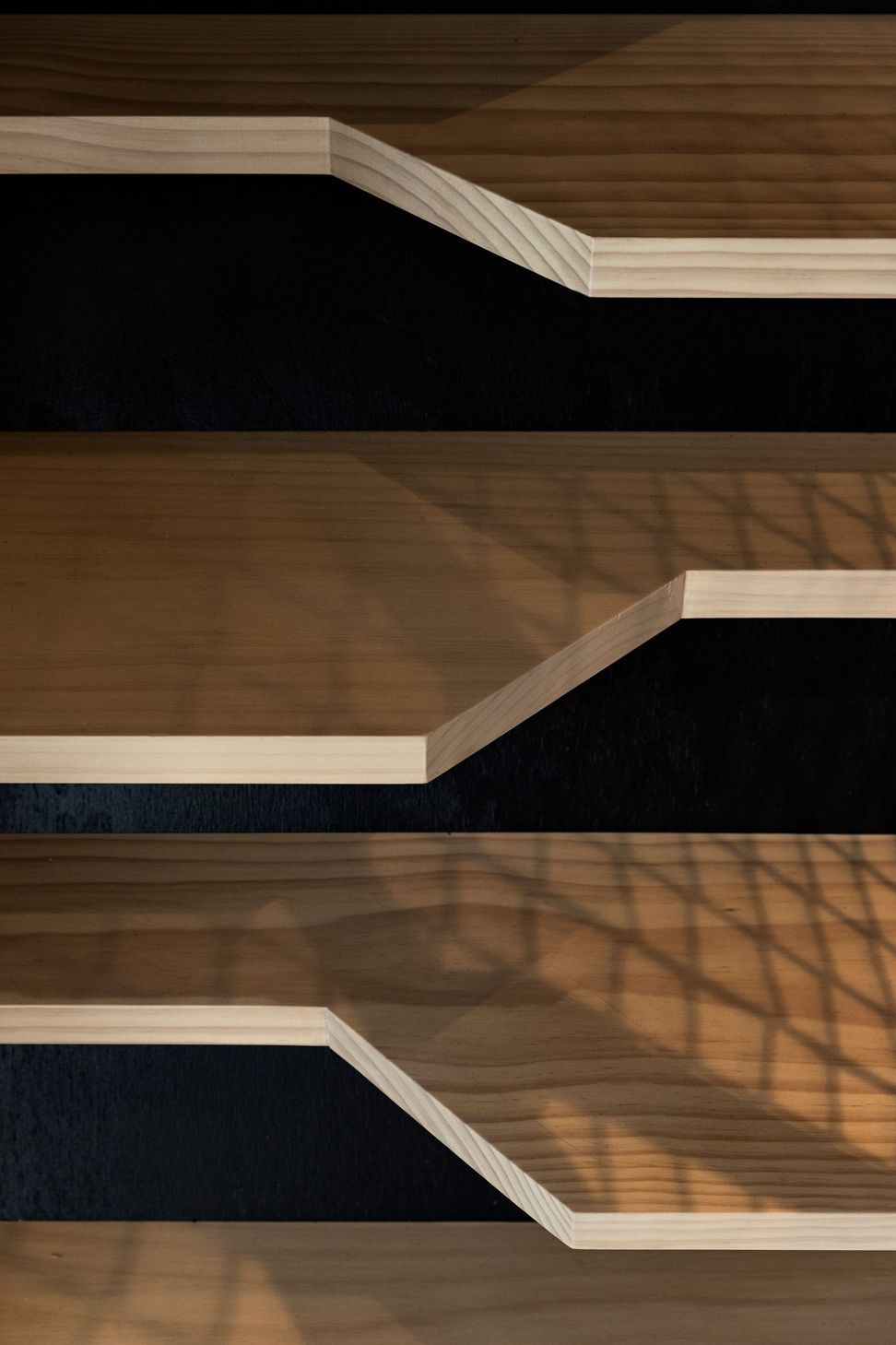 Space-saver stair: detail.