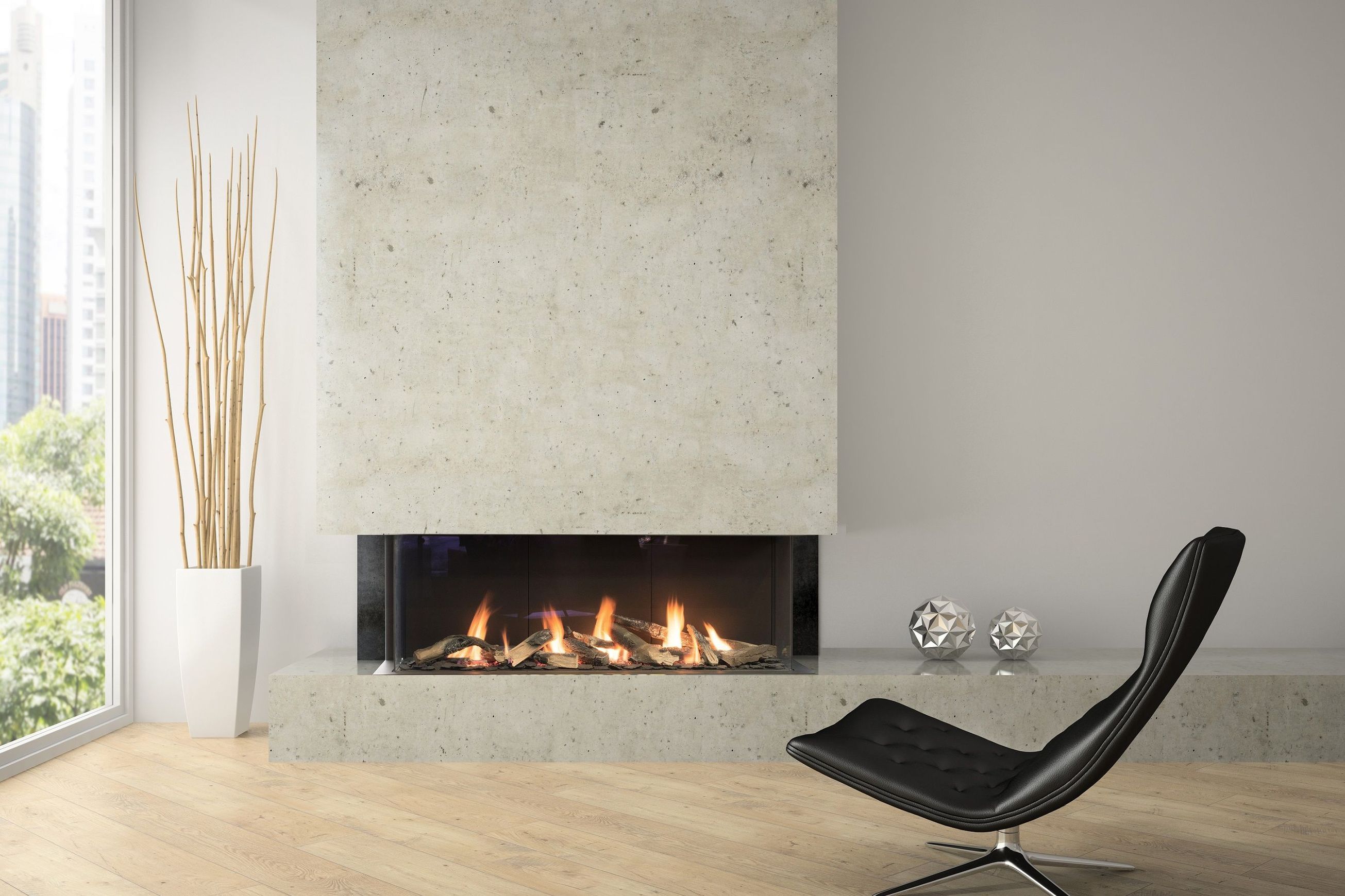 Planika Valentino LF/RF Gas Fireplace