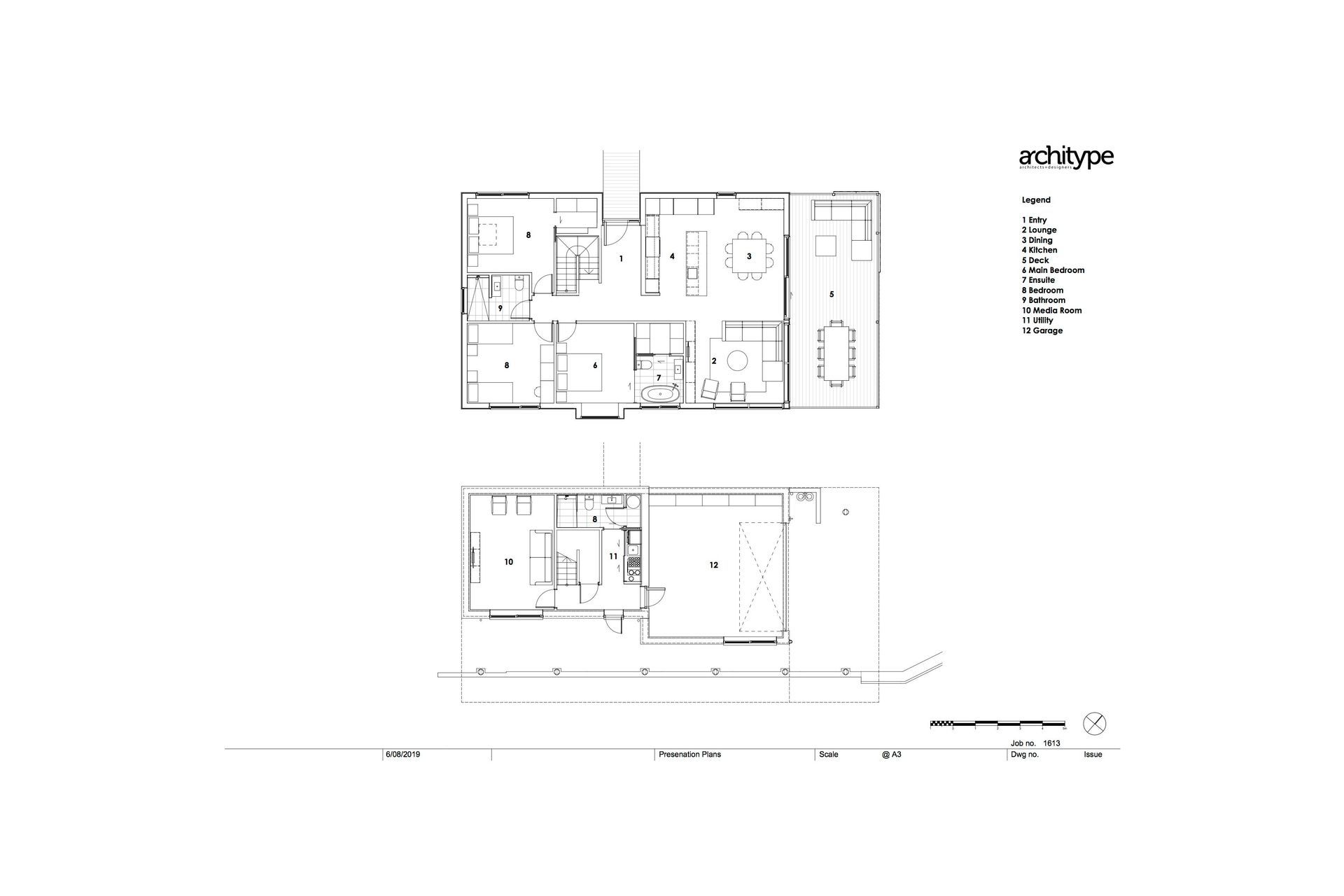 Floor plans by Architype.