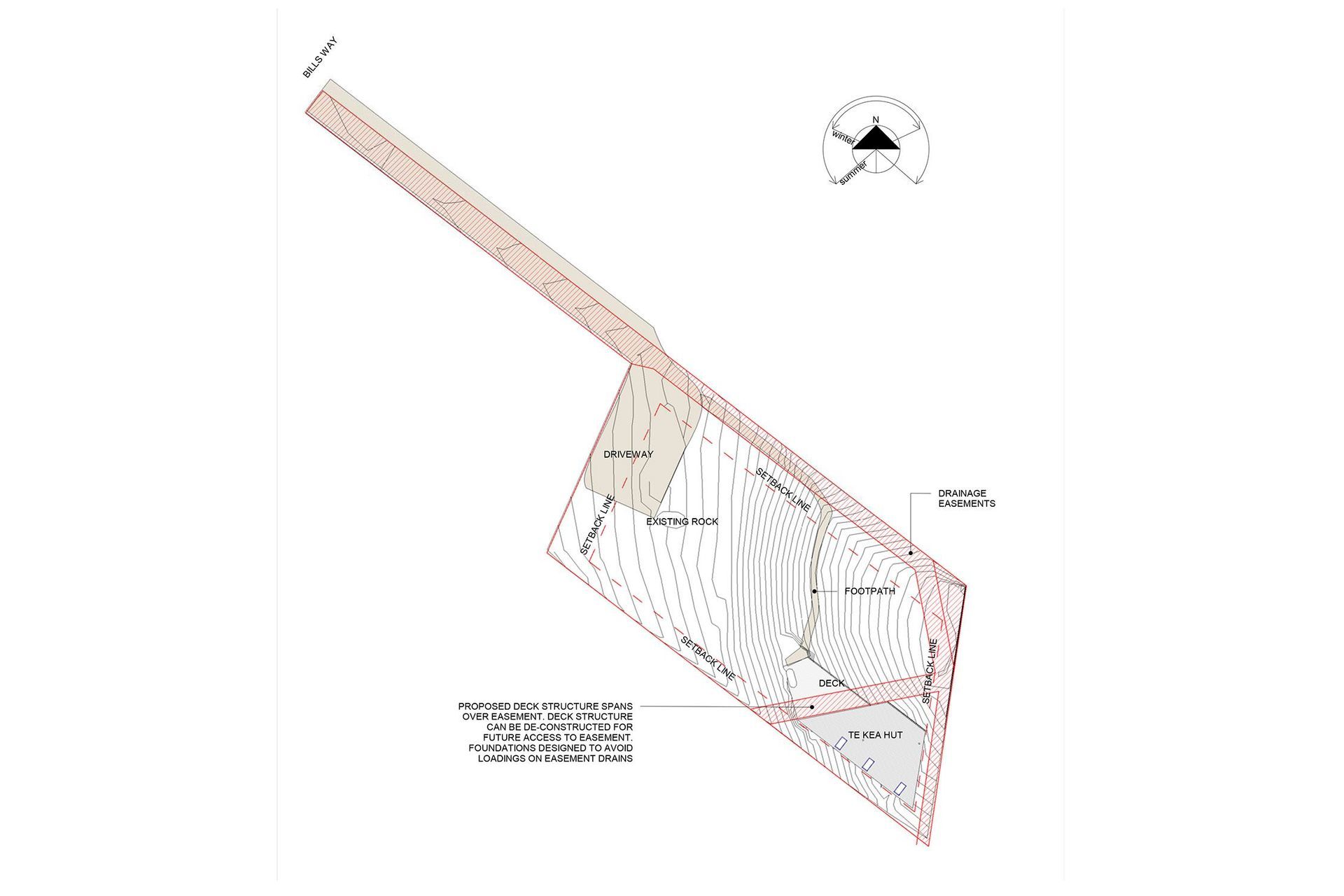 Site plan by Rafe Maclean Architects.