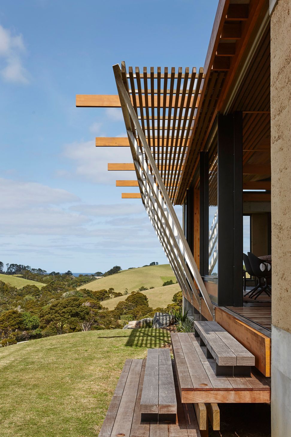 Shading protects the interior from overheating in summer. Photograph by Jackie Meiring.