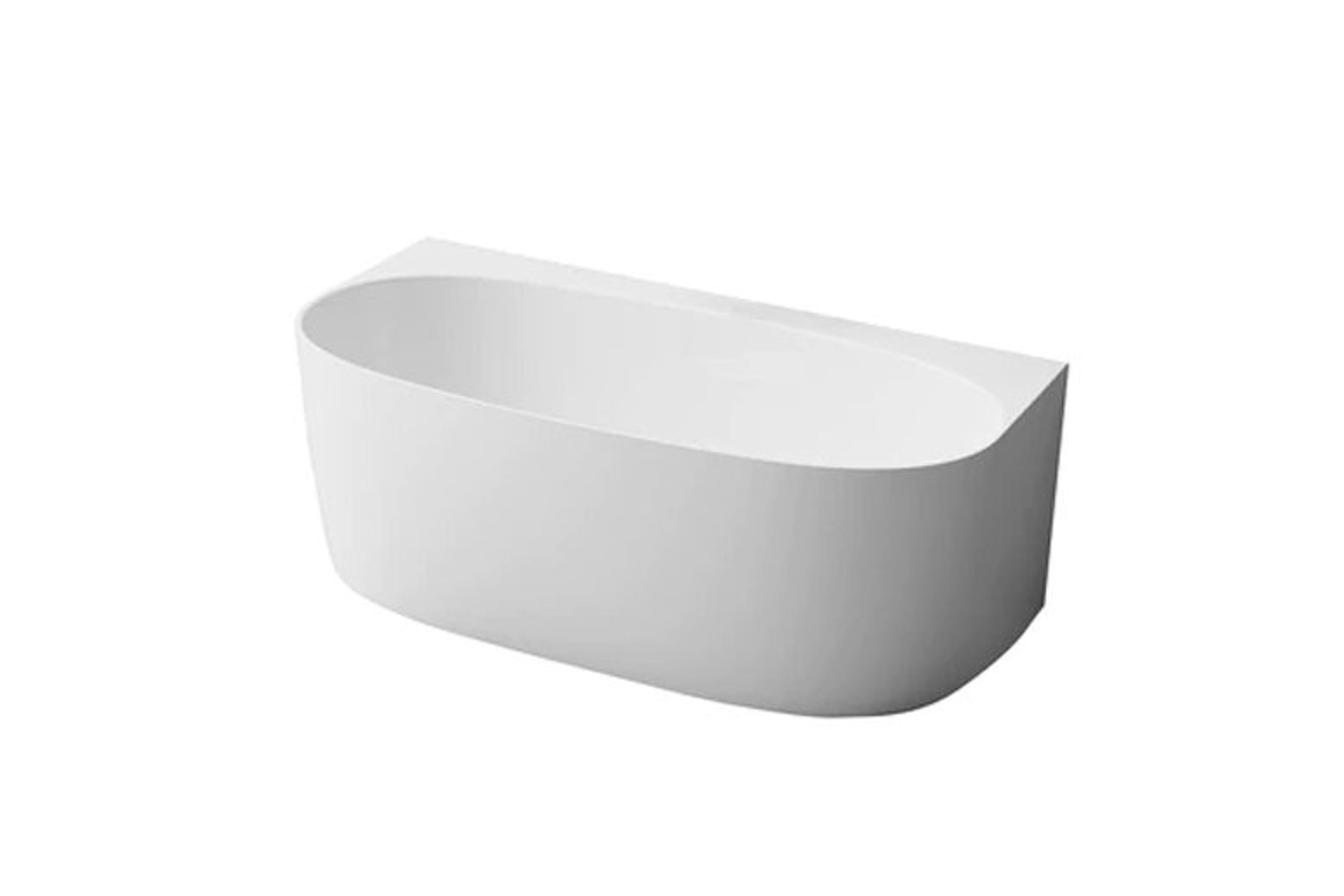 Spencer Back-to Wall Oval Bath