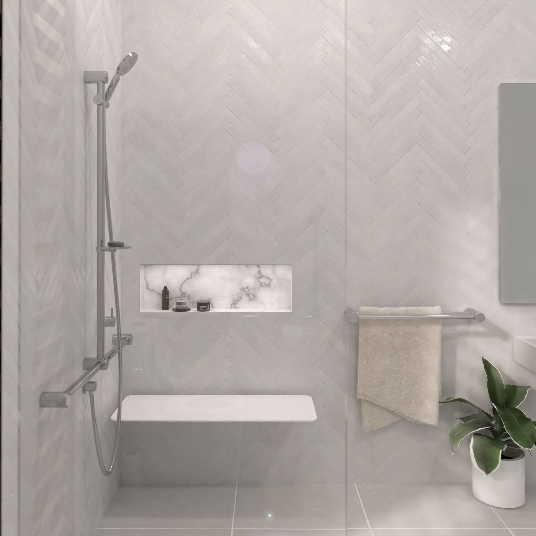 Calibre Shower Rail by Avail Design