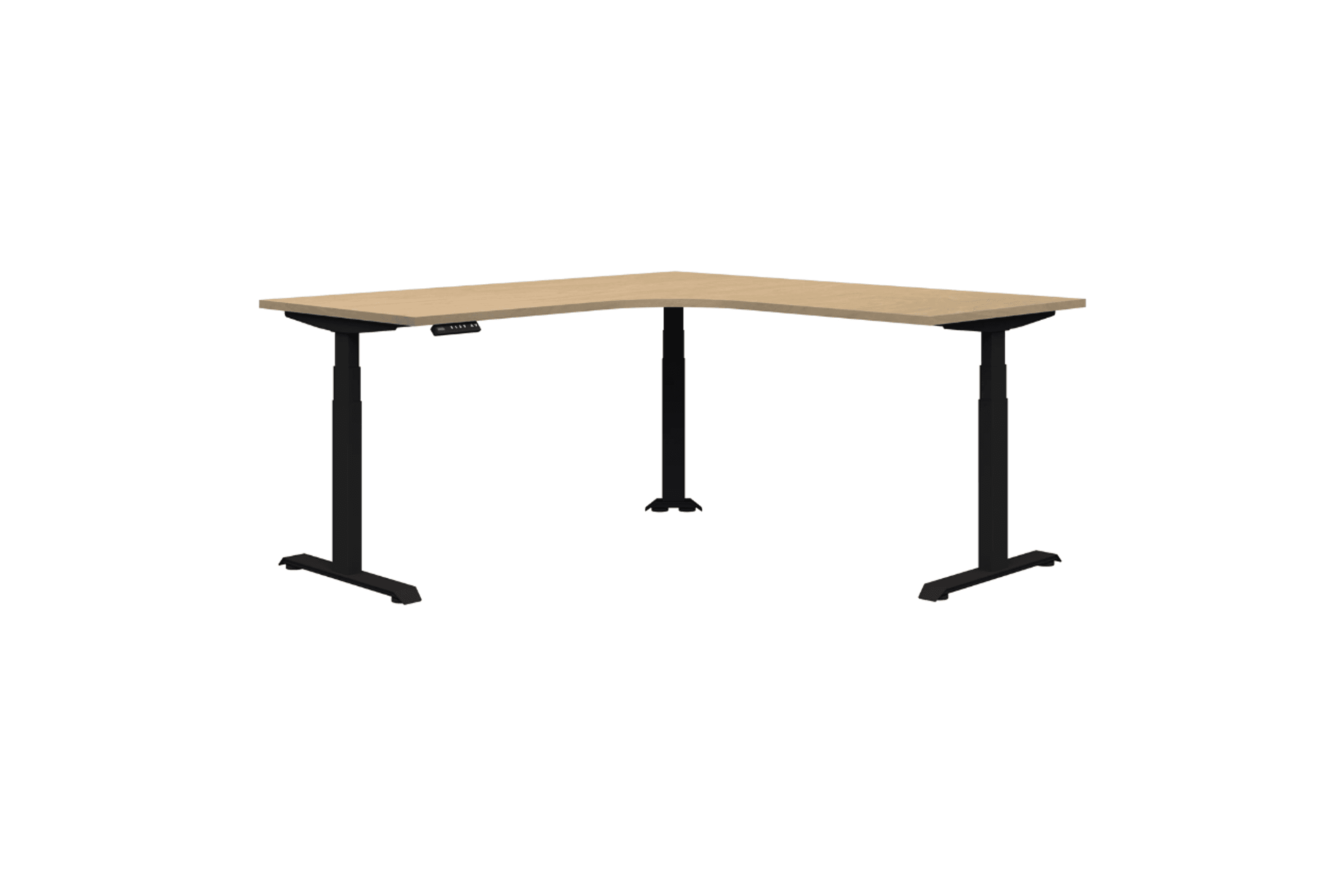 Summit II Electric 90° Corner Workstation Desk