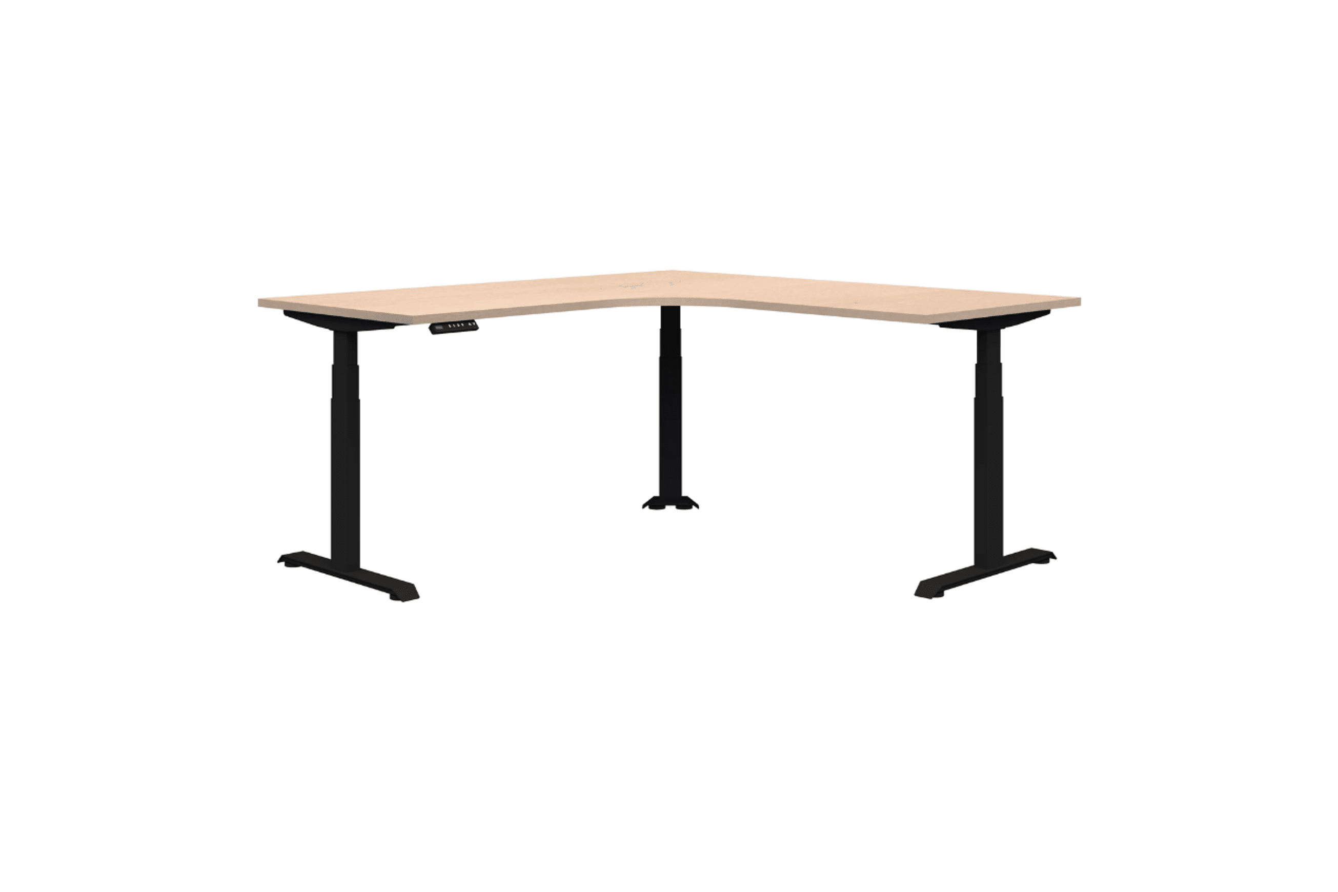Summit II Electric 90° Corner Workstation Desk