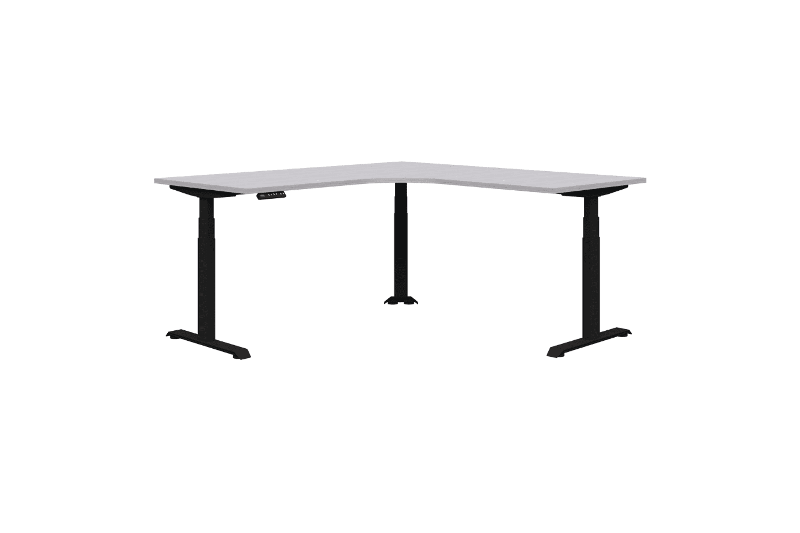 Summit II Electric 90° Corner Workstation Desk