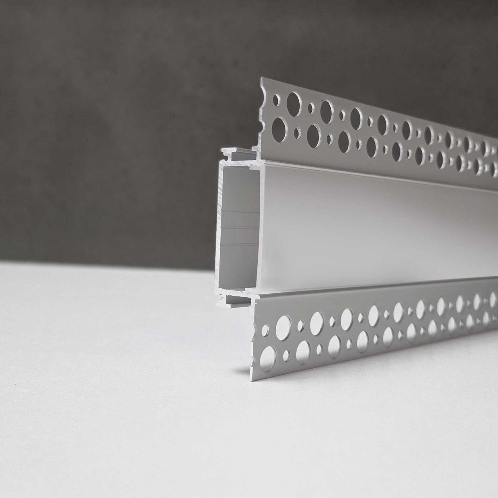 TL011 Medium Shadowline Plaster-in Trimless LED Profile