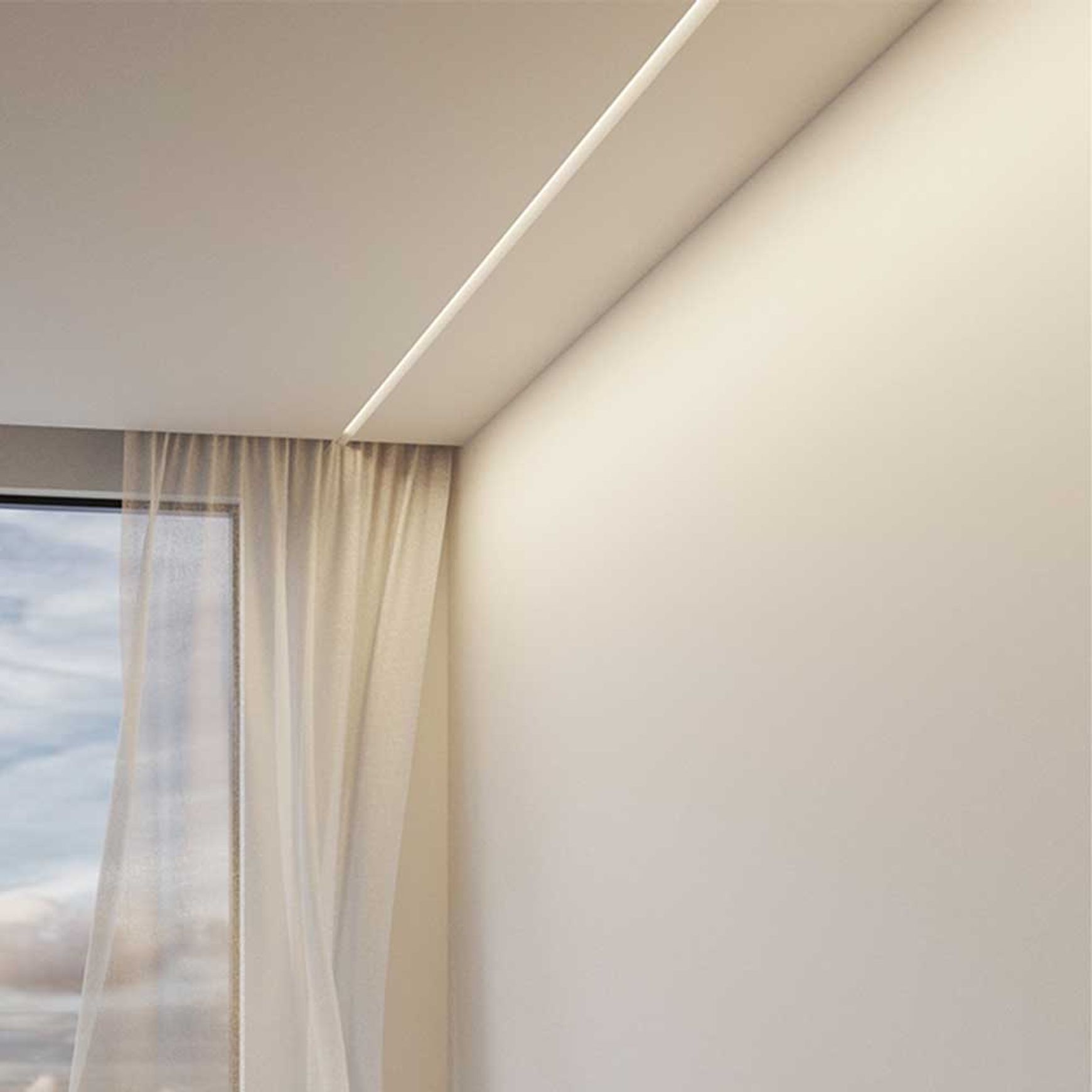 TL015 Wall Washer LED Profile Trimless for Cove Lightin