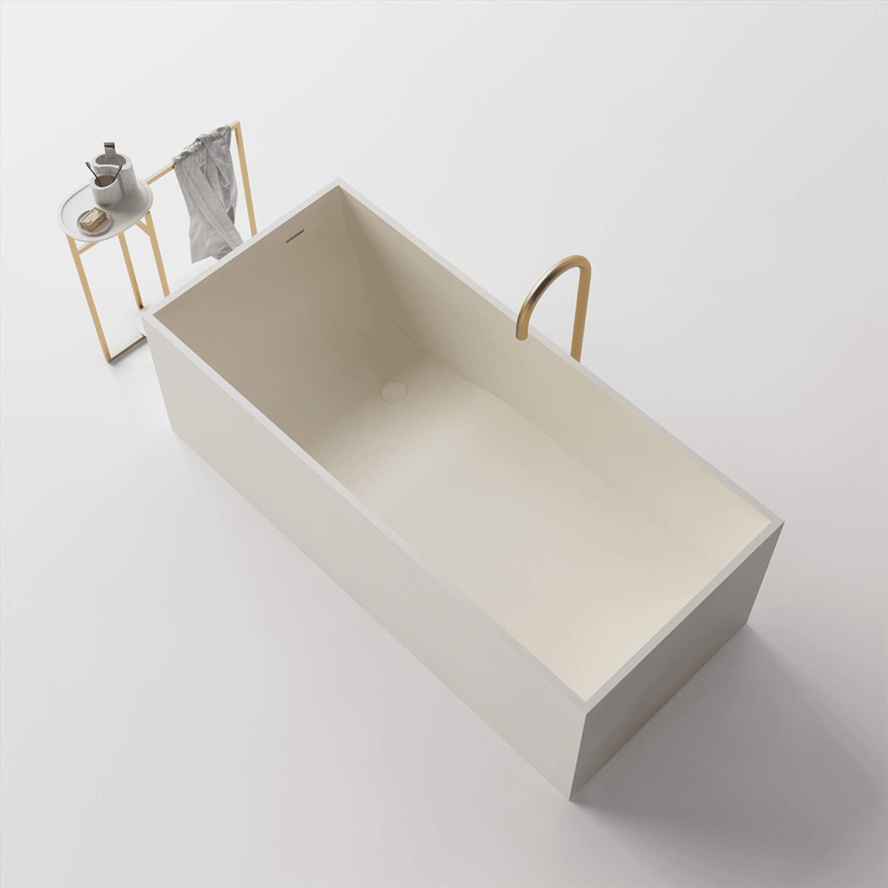 Alison Rectangular Stone Bath ST23 - Various Sizes