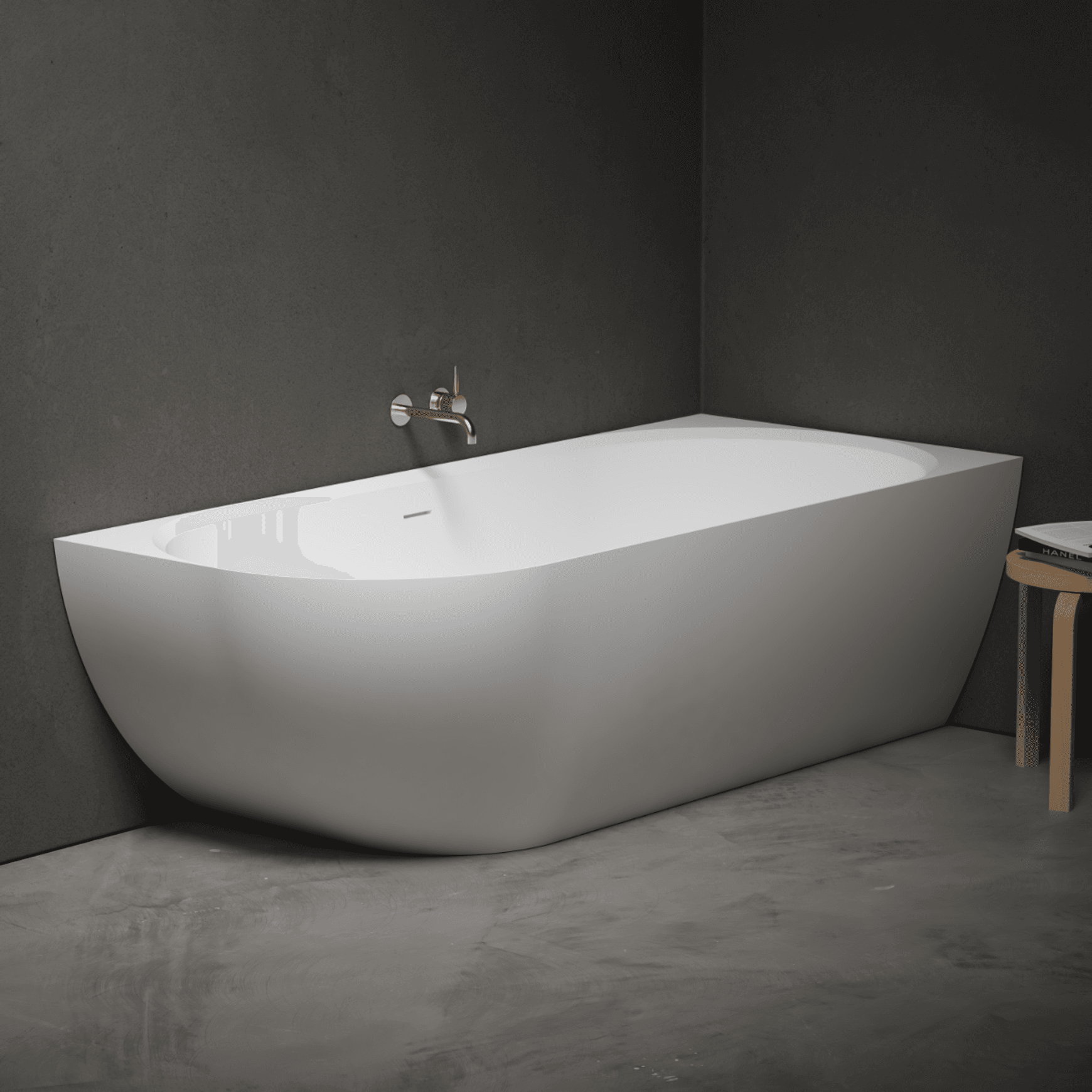 Niagara Belle 1800 Right Corner Back to Wall Bath
