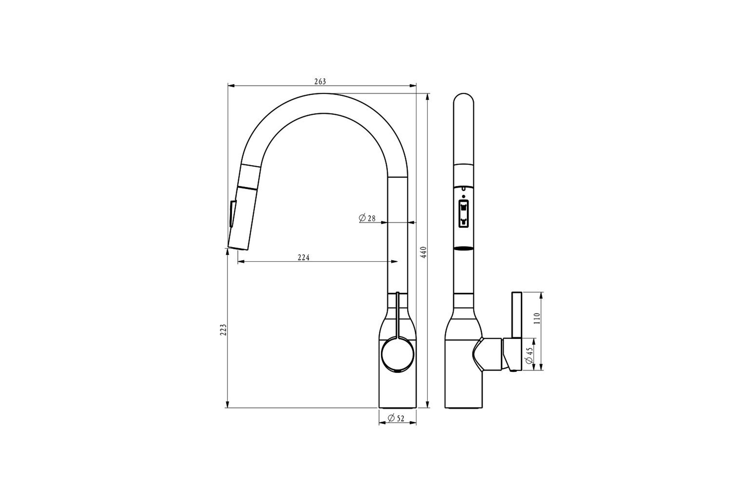 Due [dù·e] Stainless Steel Tapware