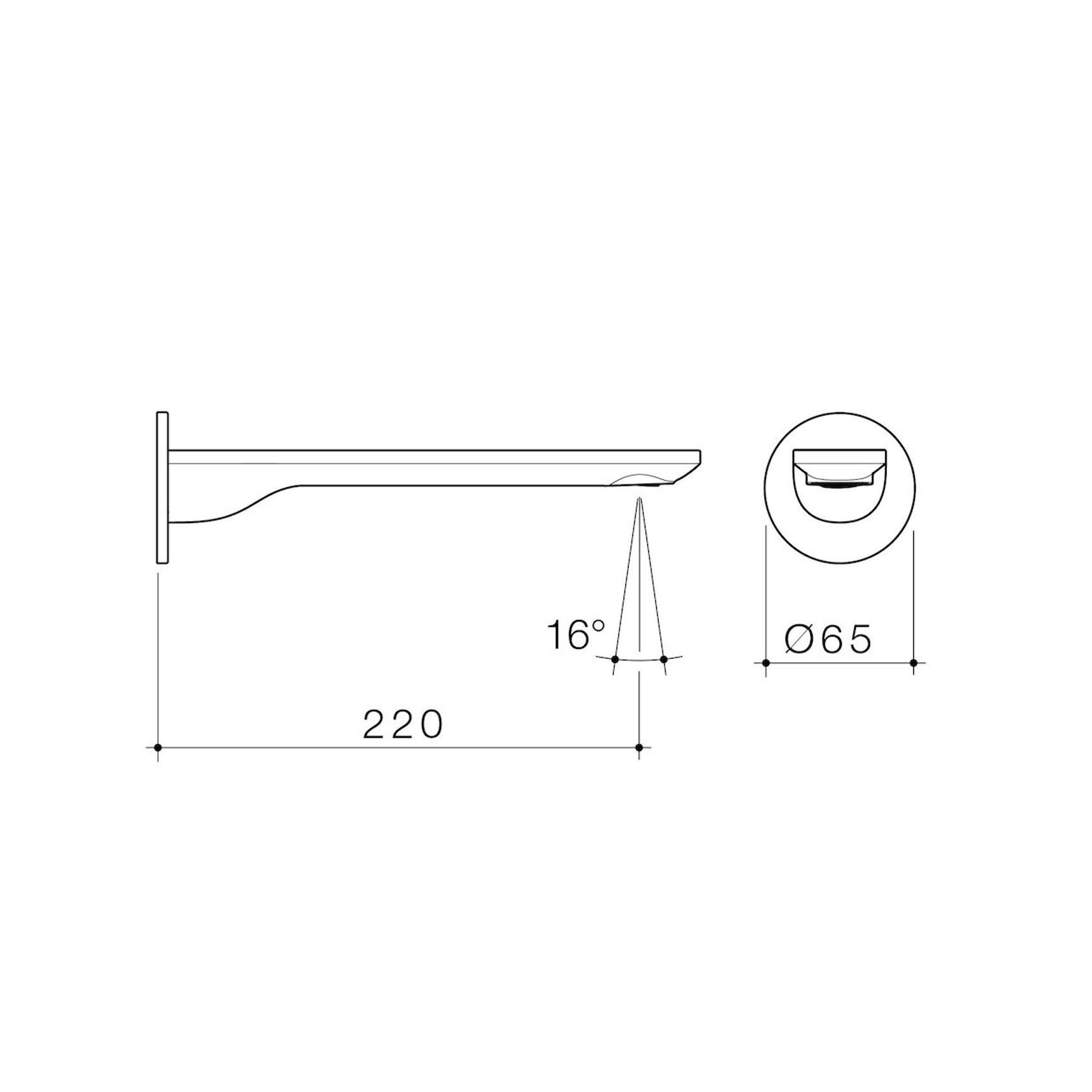 Urbane II Basin/Bath Outlet Round Cover Plate
