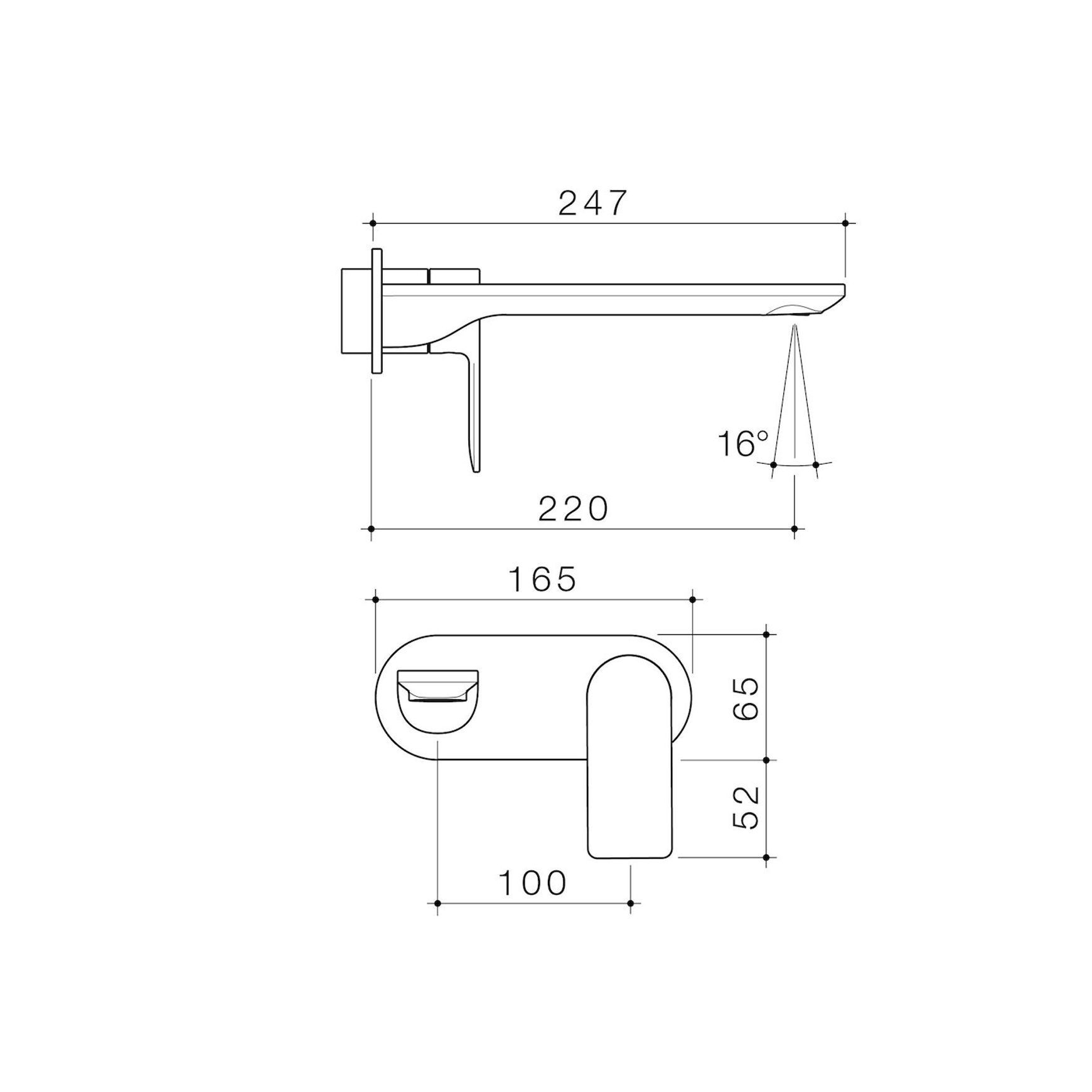Urbane || Wall Basin/Bath Trim Kit 220mm Rounded Cover