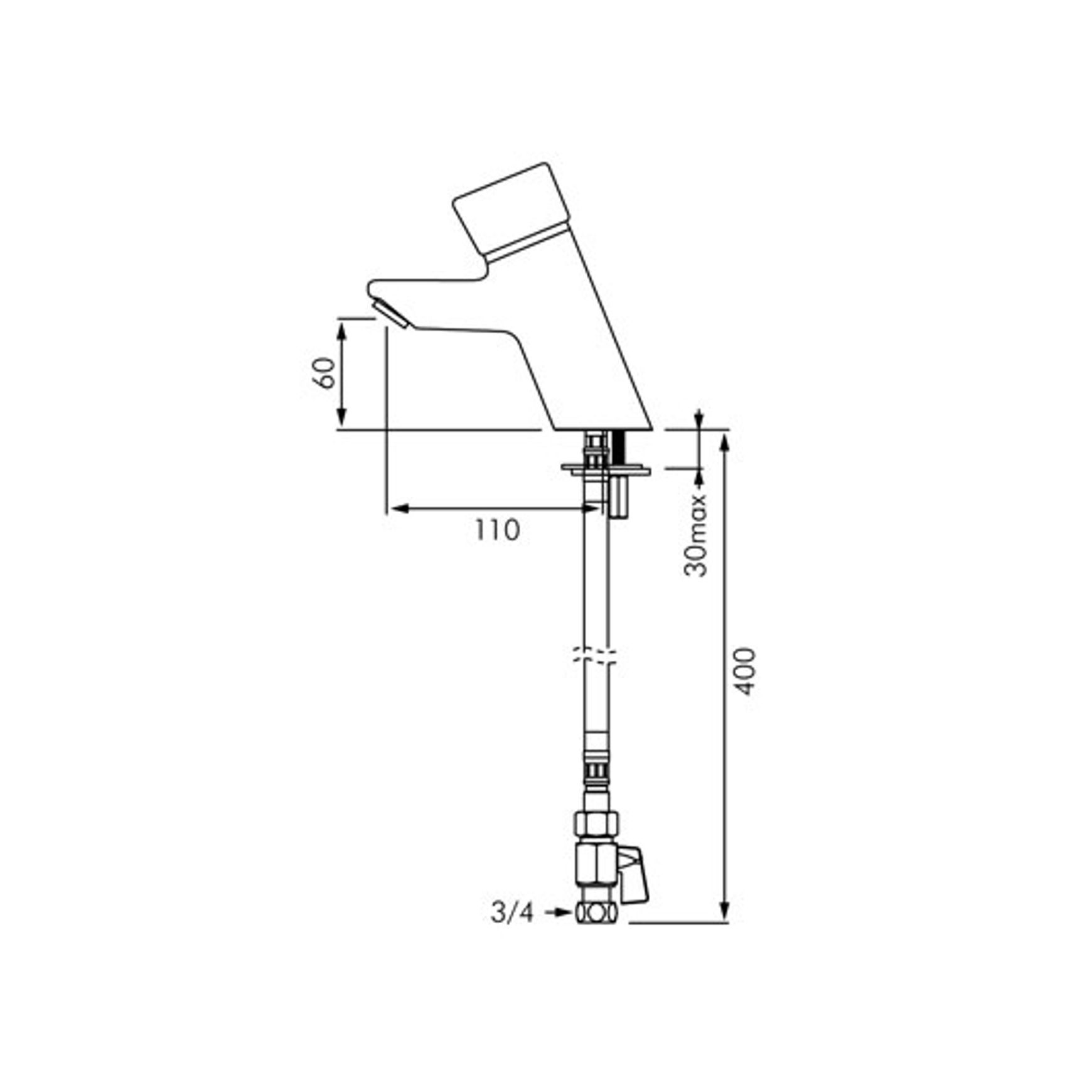 Delabie Tempomix Time Flow Basin Mixer