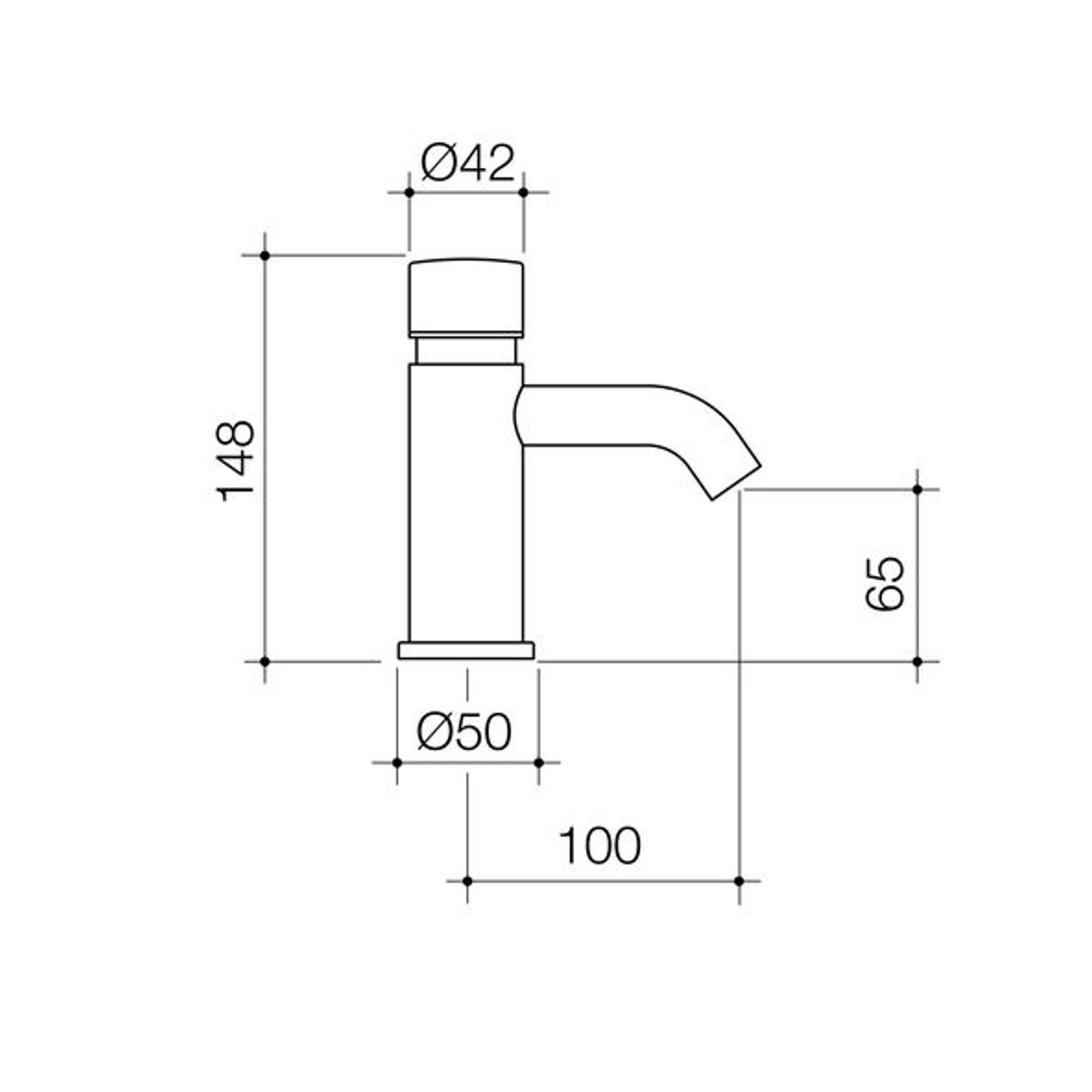 Civic Hob Push Timed Flow Tap